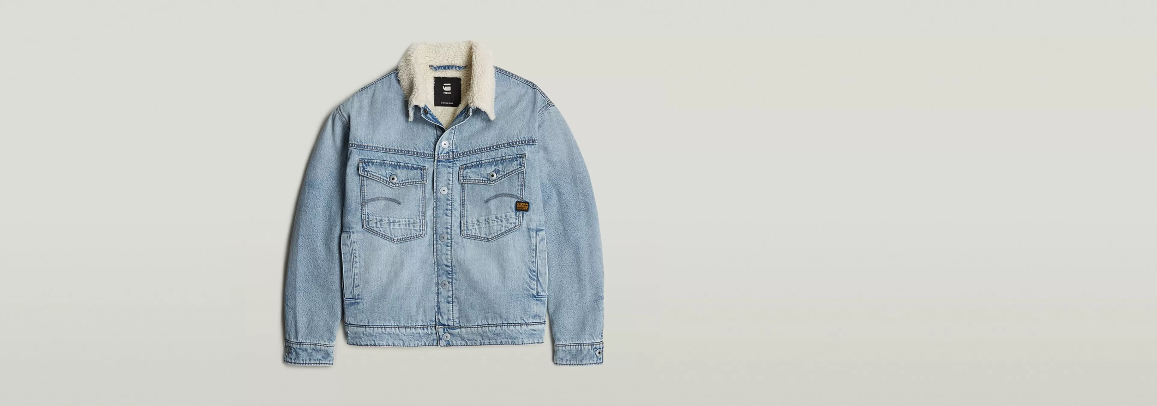 Clearance G-Star Dakota Sherpa Jack sun faded cloudburst