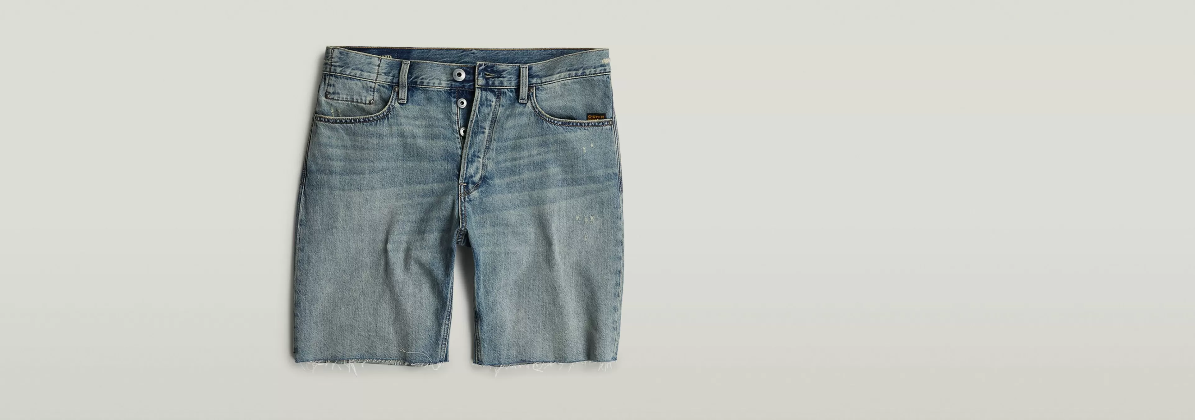Flash Sale G-Star Dakota Short Raw Edge antique faded ripped laguna