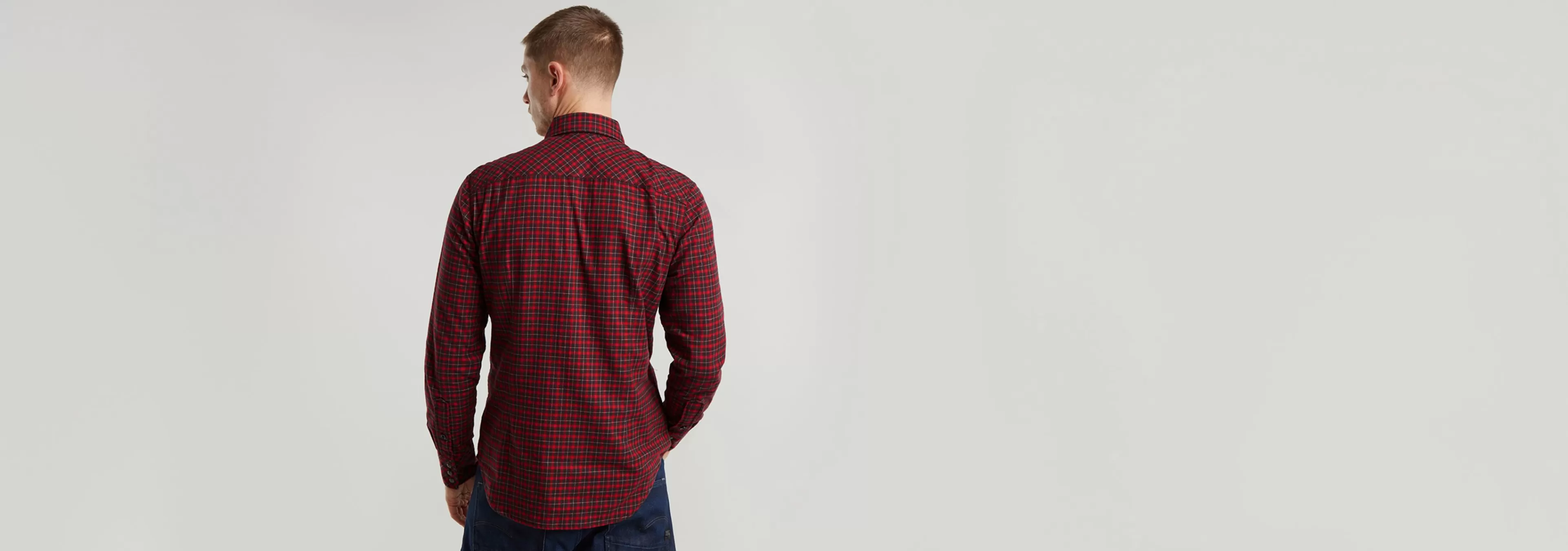 New G-Star Dakota Slim Shirt baron chibi check