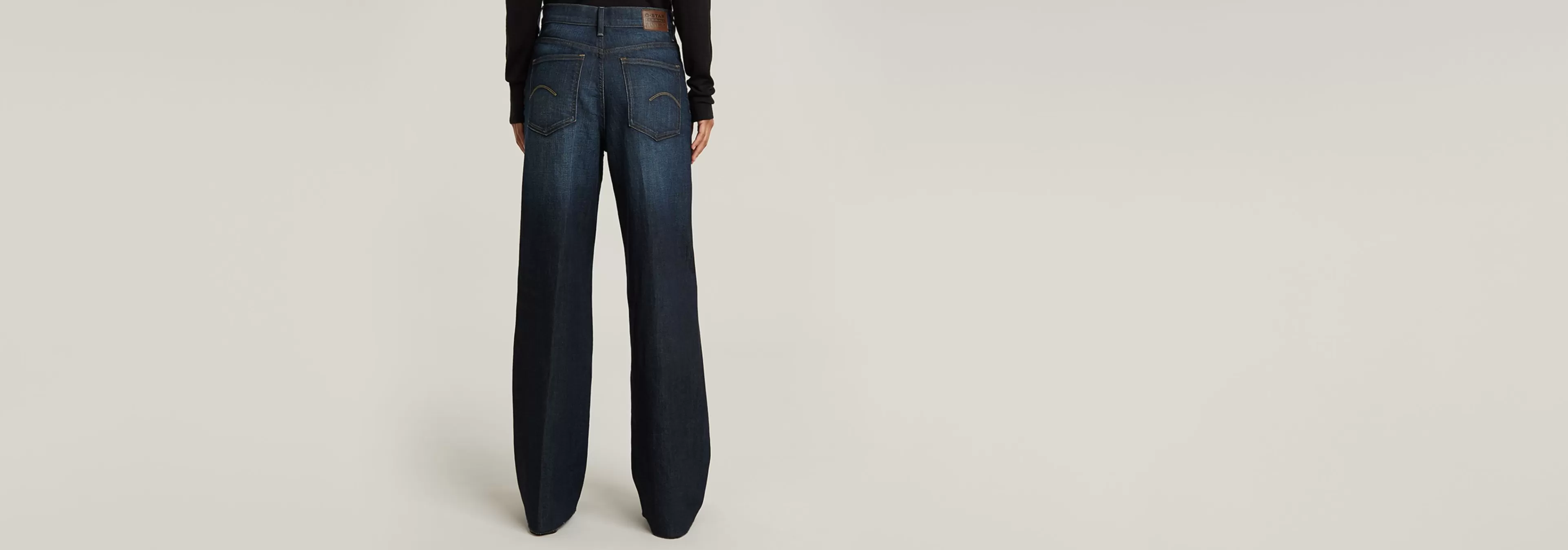 Sale G-Star Deck 1.0 Ultra High Wide Leg Jeans Worn In Deep Forest