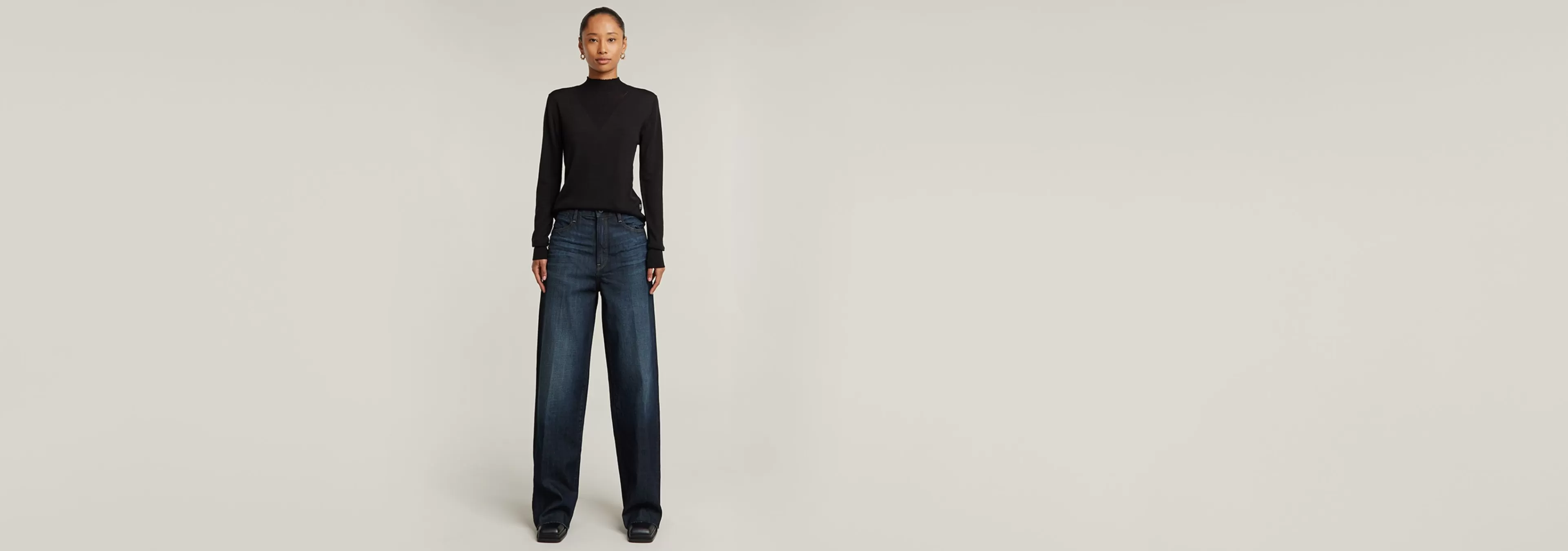 Sale G-Star Deck 1.0 Ultra High Wide Leg Jeans Worn In Deep Forest