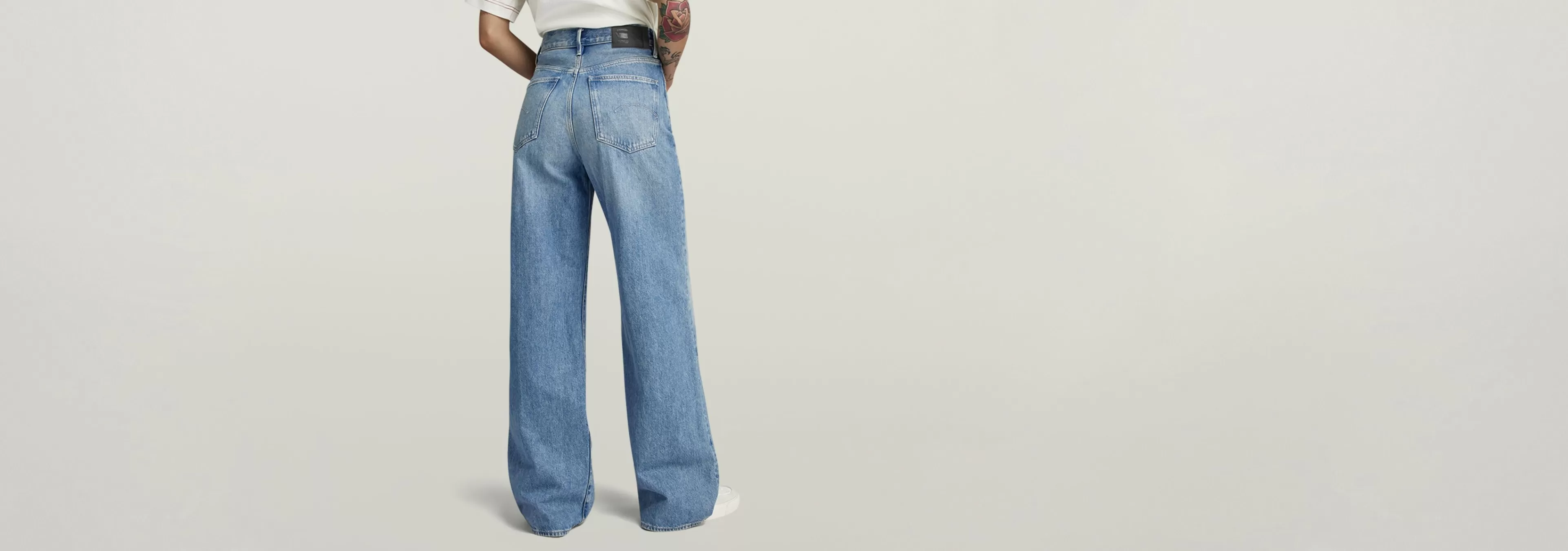 Best Sale G-Star Deck 2.0 High Loose Jeans faded blue pool
