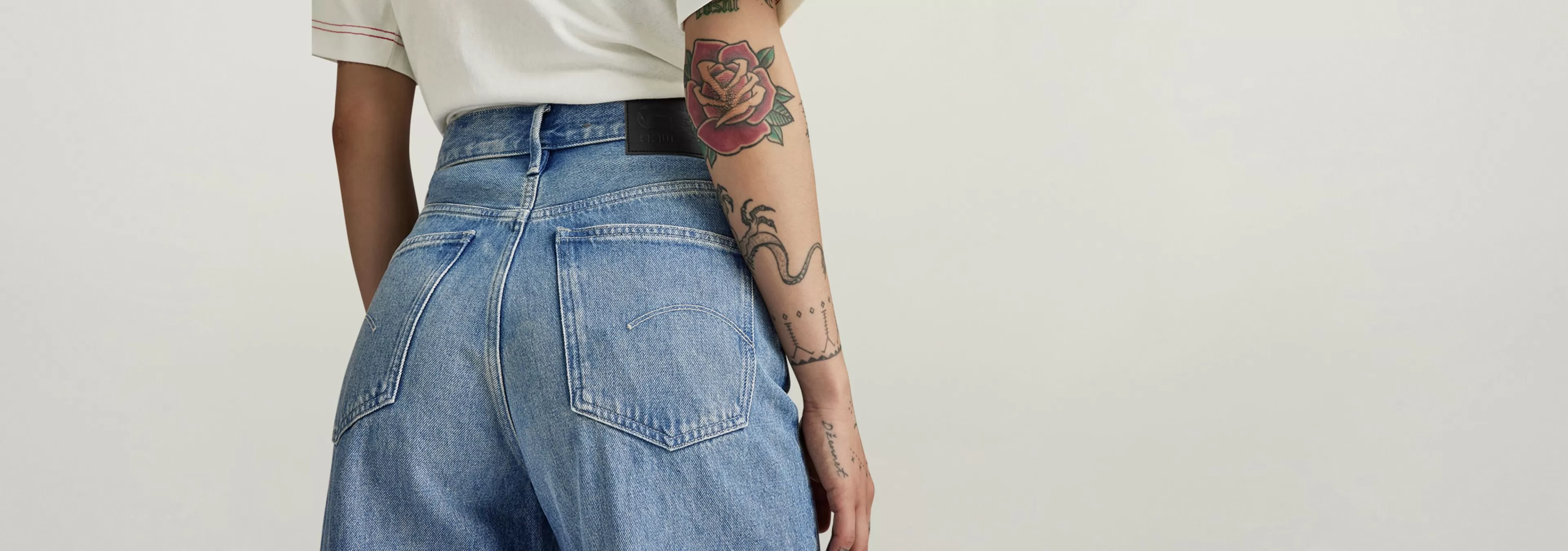 Best Sale G-Star Deck 2.0 High Loose Jeans faded blue pool