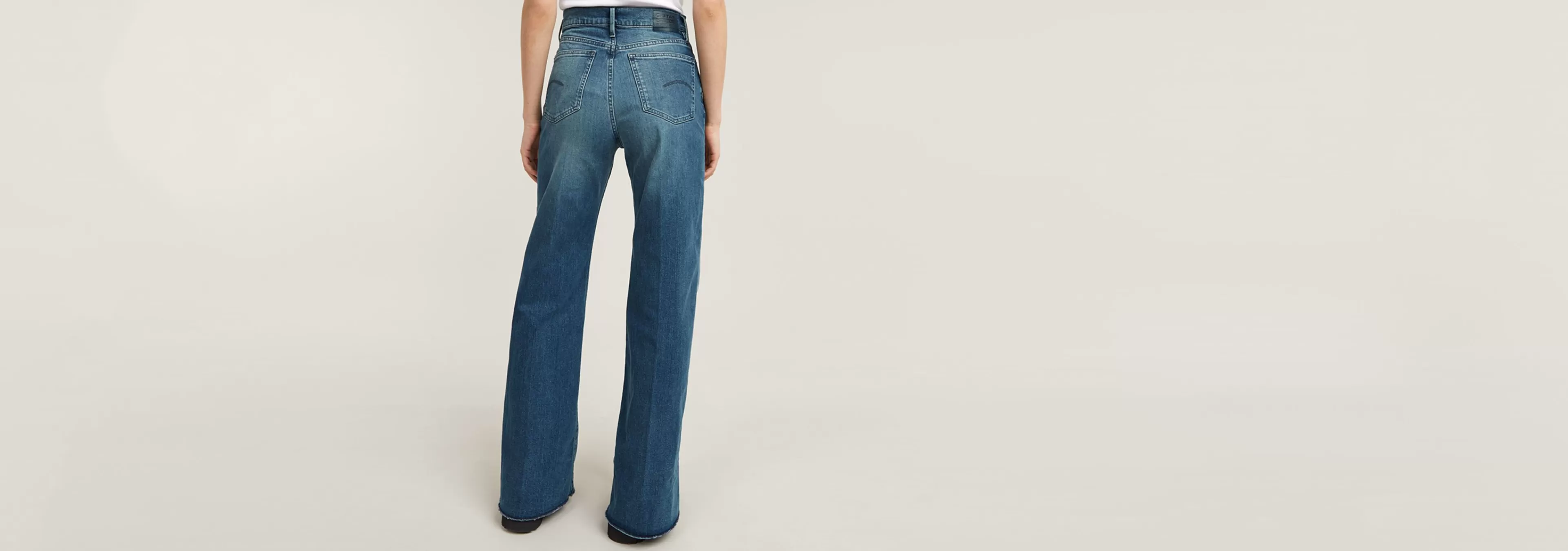 Outlet G-Star Deck Ultra High Wide Leg Jeans faded santorini