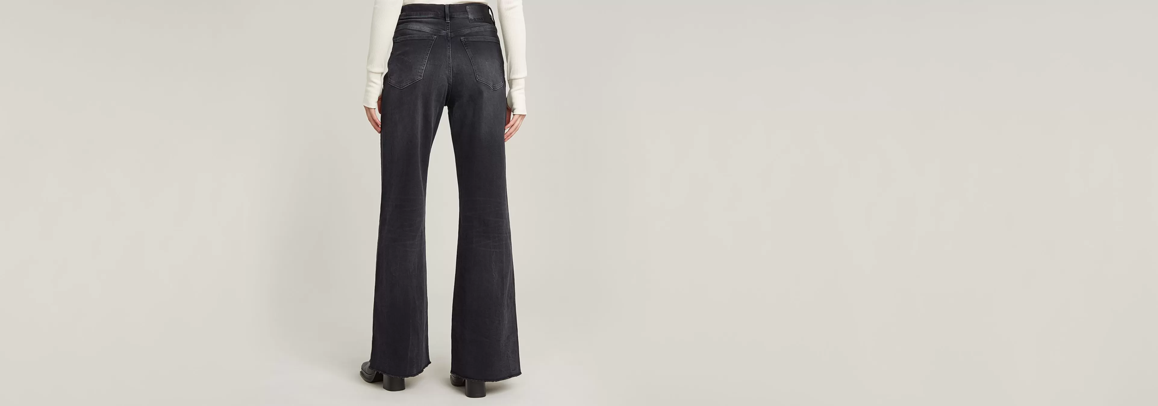 Outlet G-Star Deck Ultra High Wide Leg Jeans faded blade