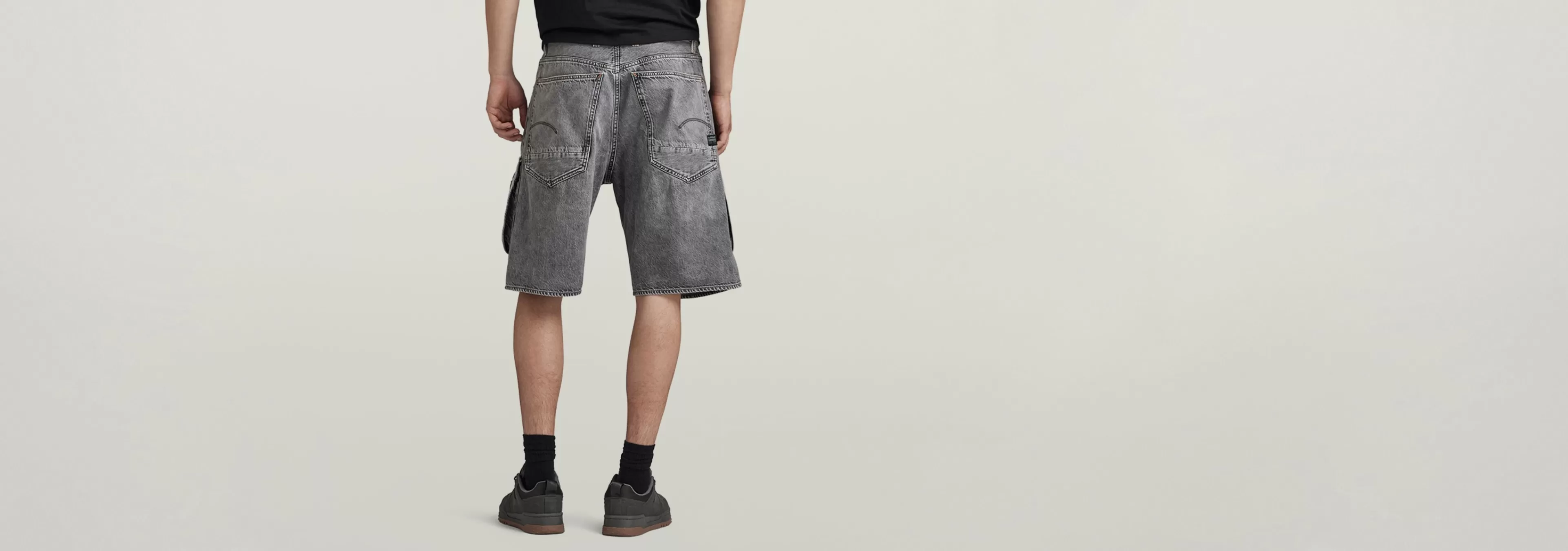 Store G-Star Denim Cargo Loose Short faded grey neblina