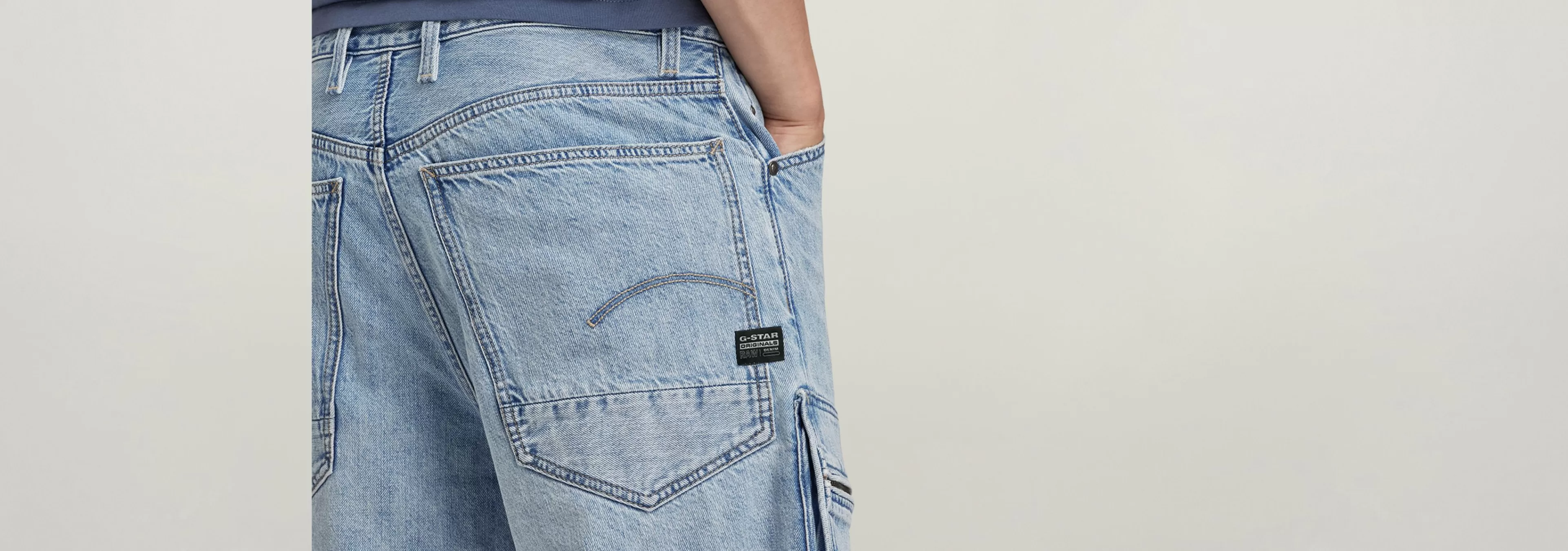 Flash Sale G-Star Denim Cargo Loose Short sun faded cloudburst