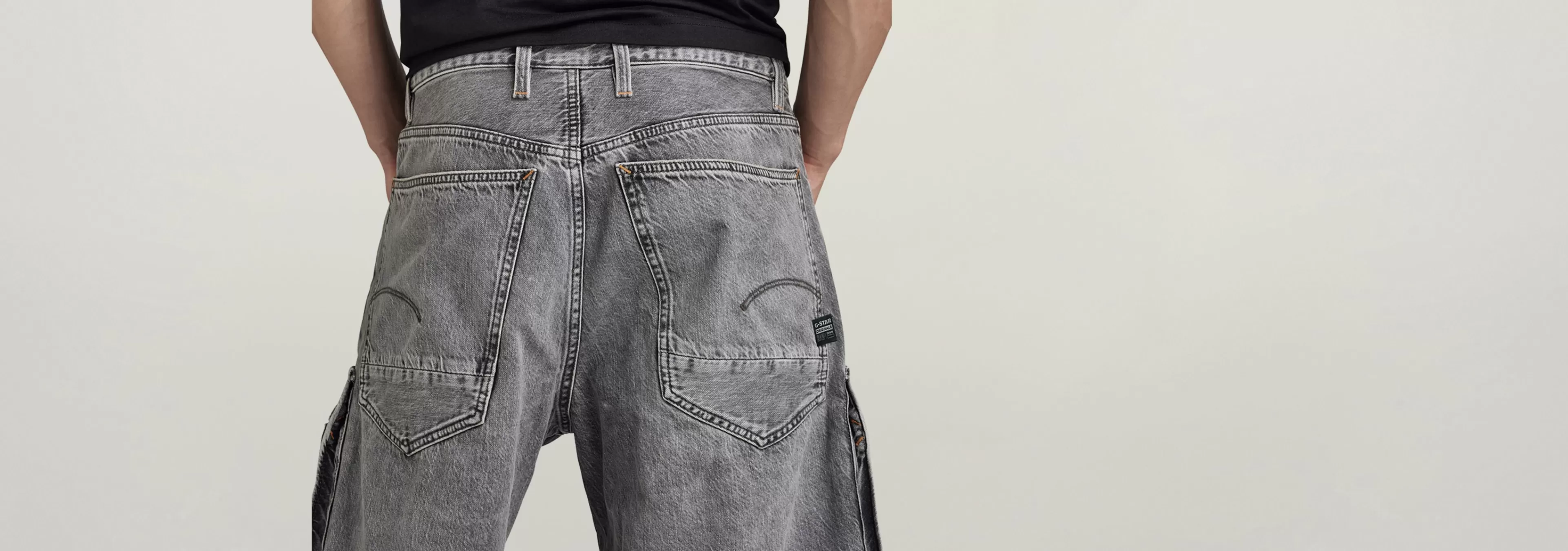 Store G-Star Denim Cargo Loose Short faded grey neblina