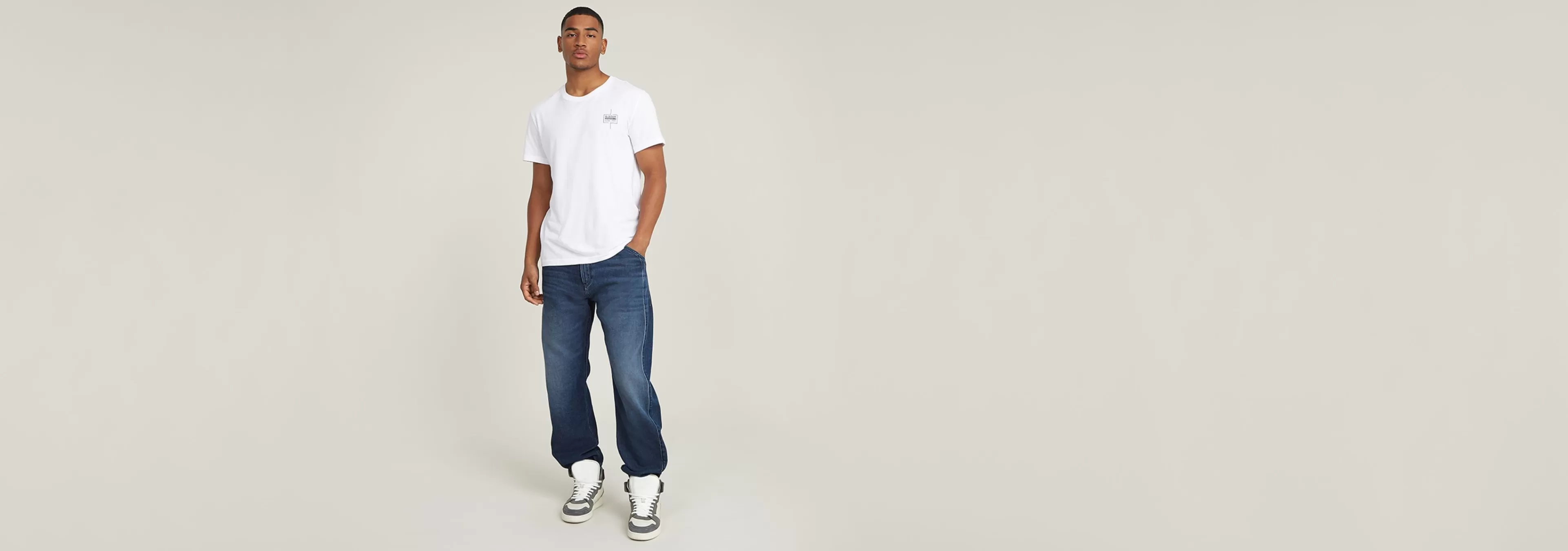 Shop G-Star Denim Trainer worn in cloudy sky