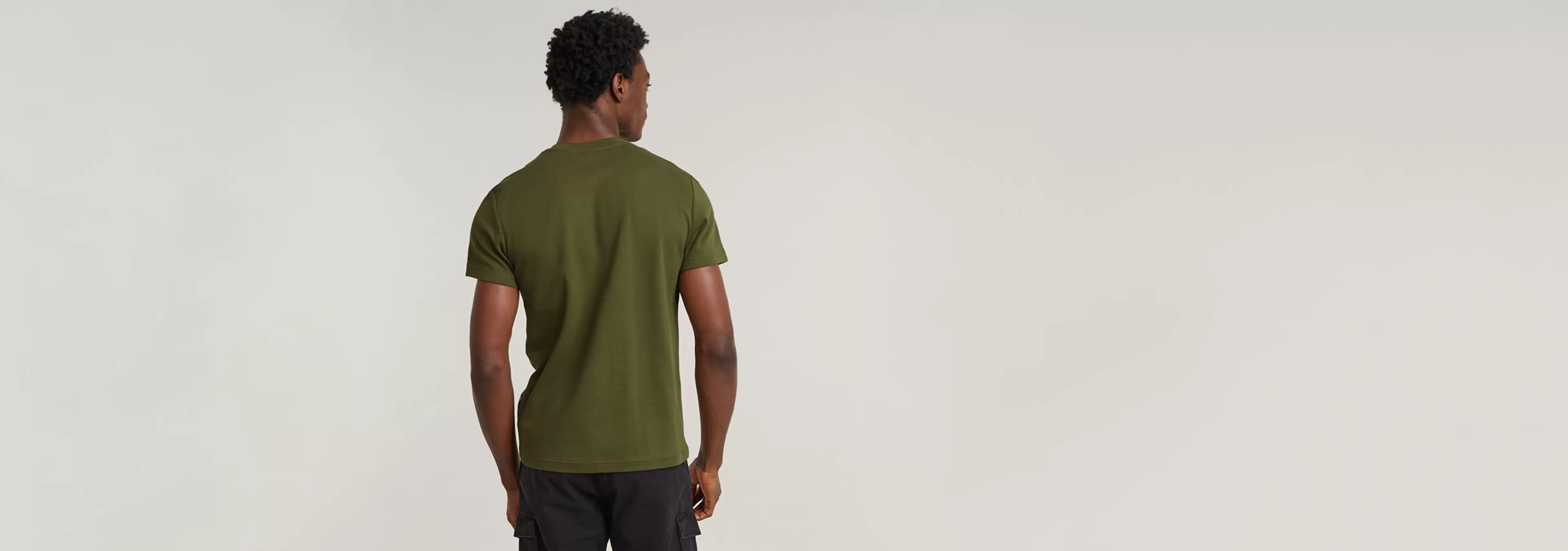 Fashion G-Star Destroyed Old Skool Logo T-Shirt shadow olive