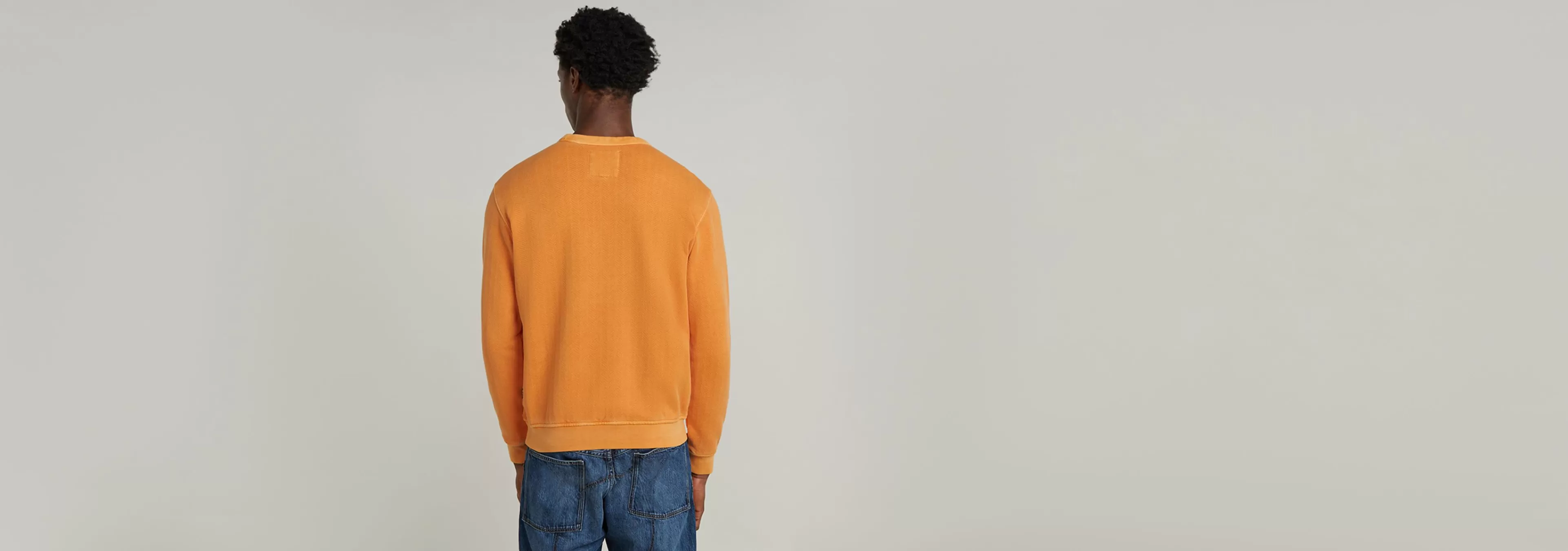Cheap G-Star Destroyed Washed Sweater marmalade gd