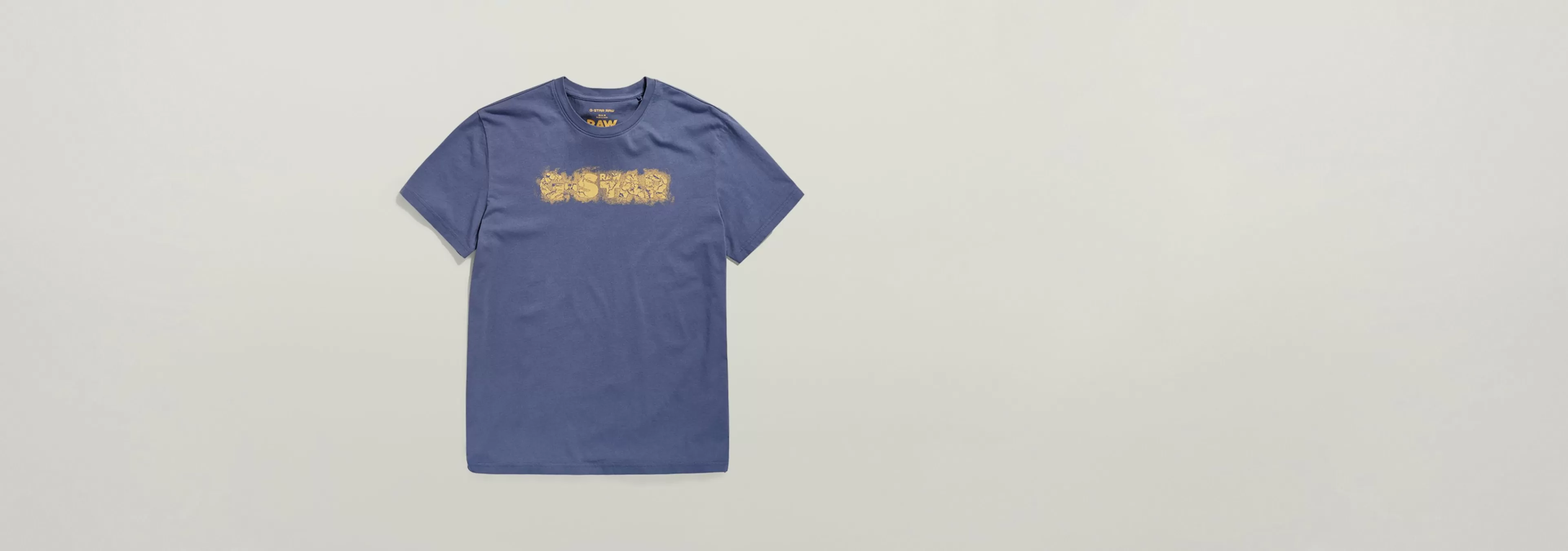 Sale G-Star Distressed Logo T-Shirt vintage indigo