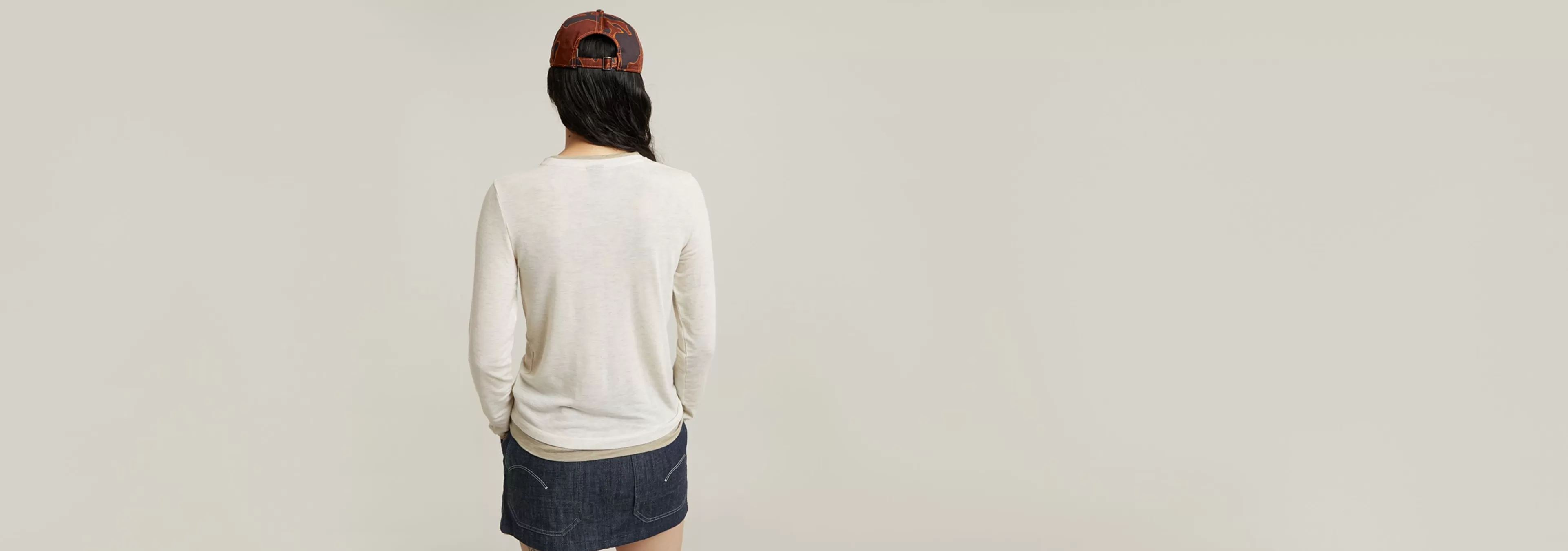 Online G-Star Double Layer Top milk heather