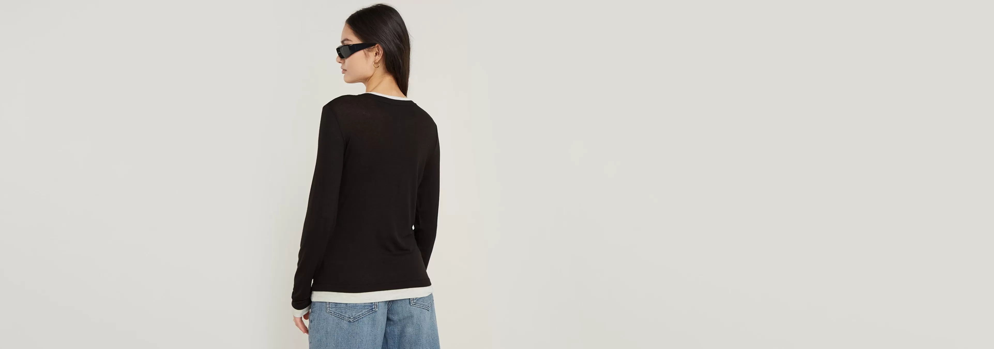 Cheap G-Star Double Layer Top dark black