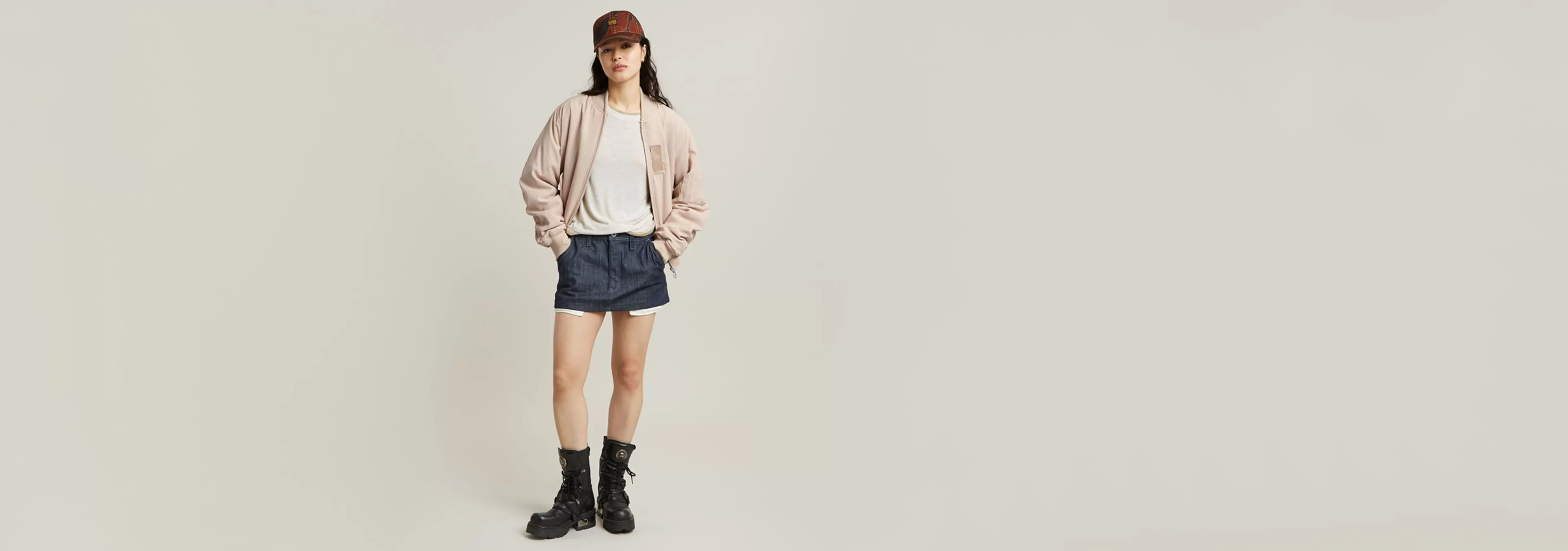 Online G-Star Double Layer Top milk heather