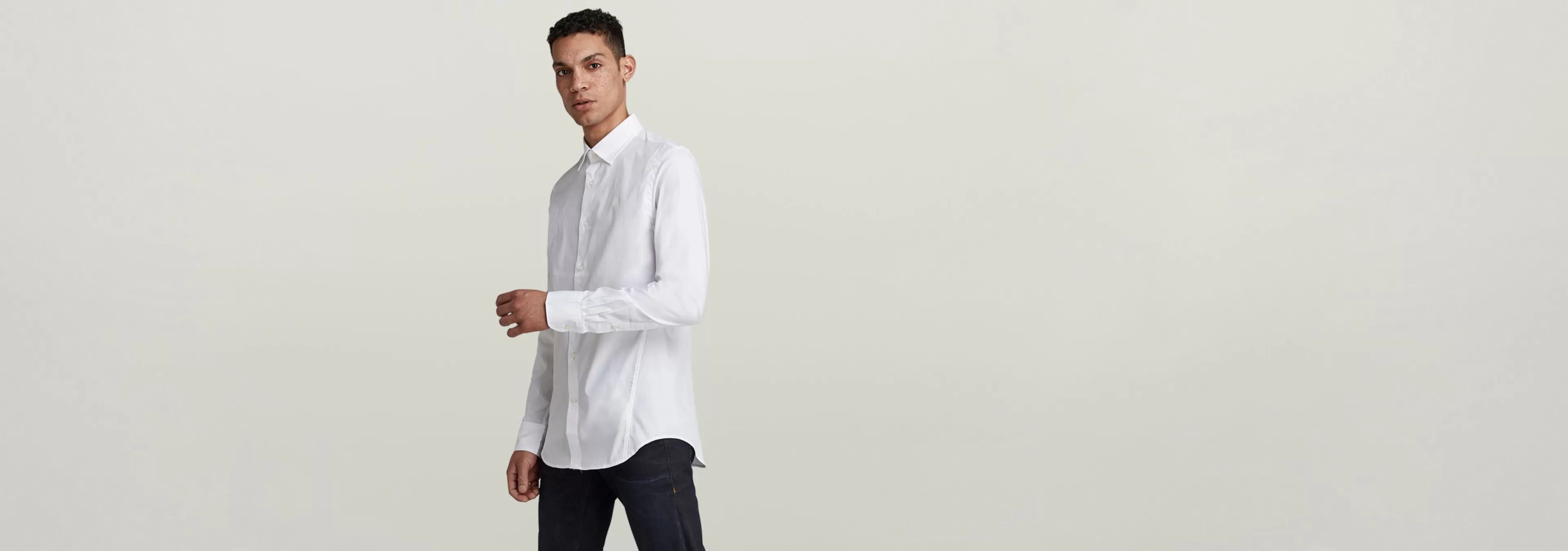 Outlet G-Star Dressed Super Slim Shirt white