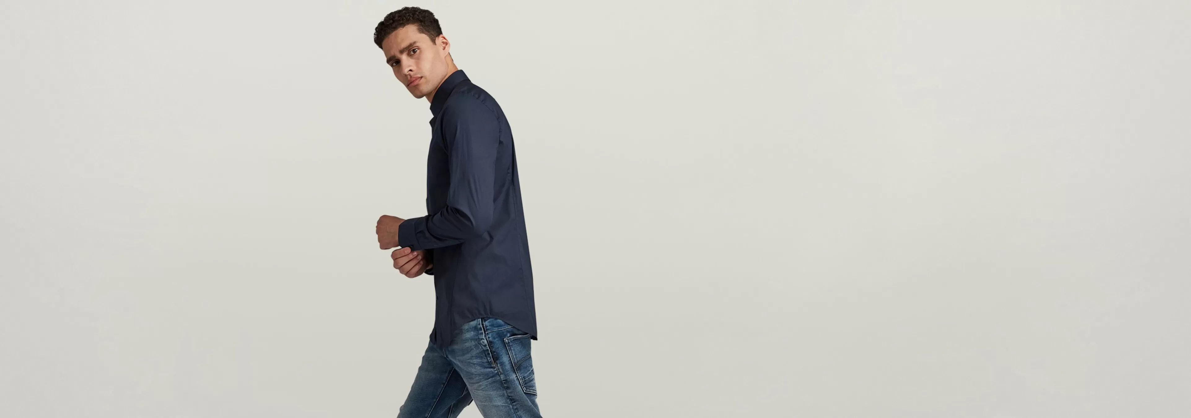 Outlet G-Star Dressed Super Slim Shirt mazarine blue