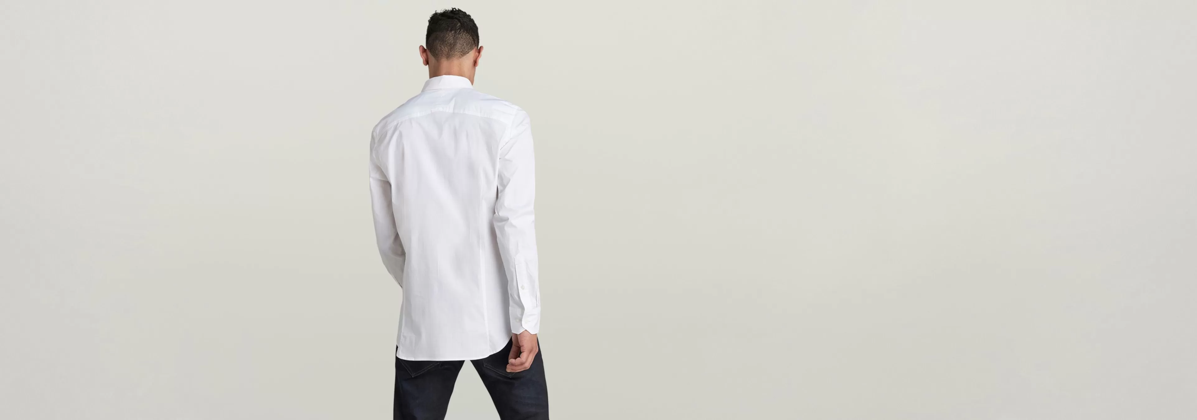 Outlet G-Star Dressed Super Slim Shirt white
