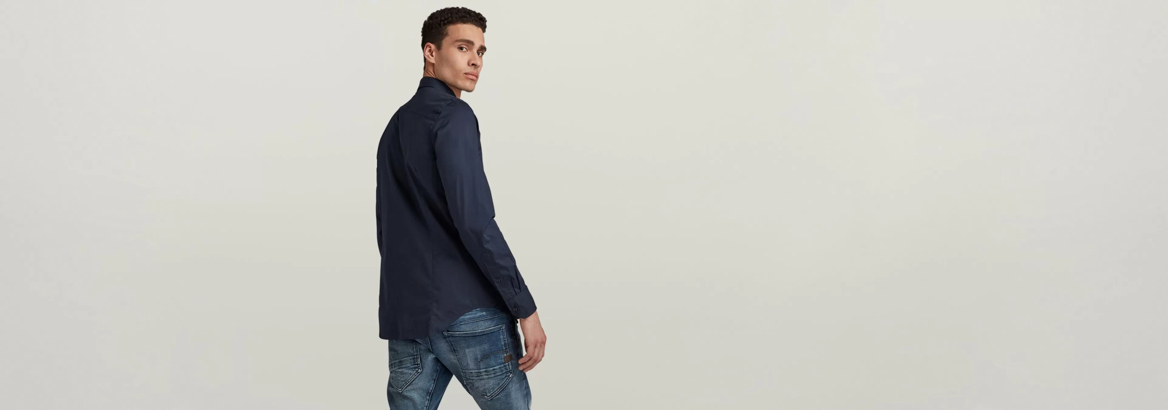 Outlet G-Star Dressed Super Slim Shirt mazarine blue