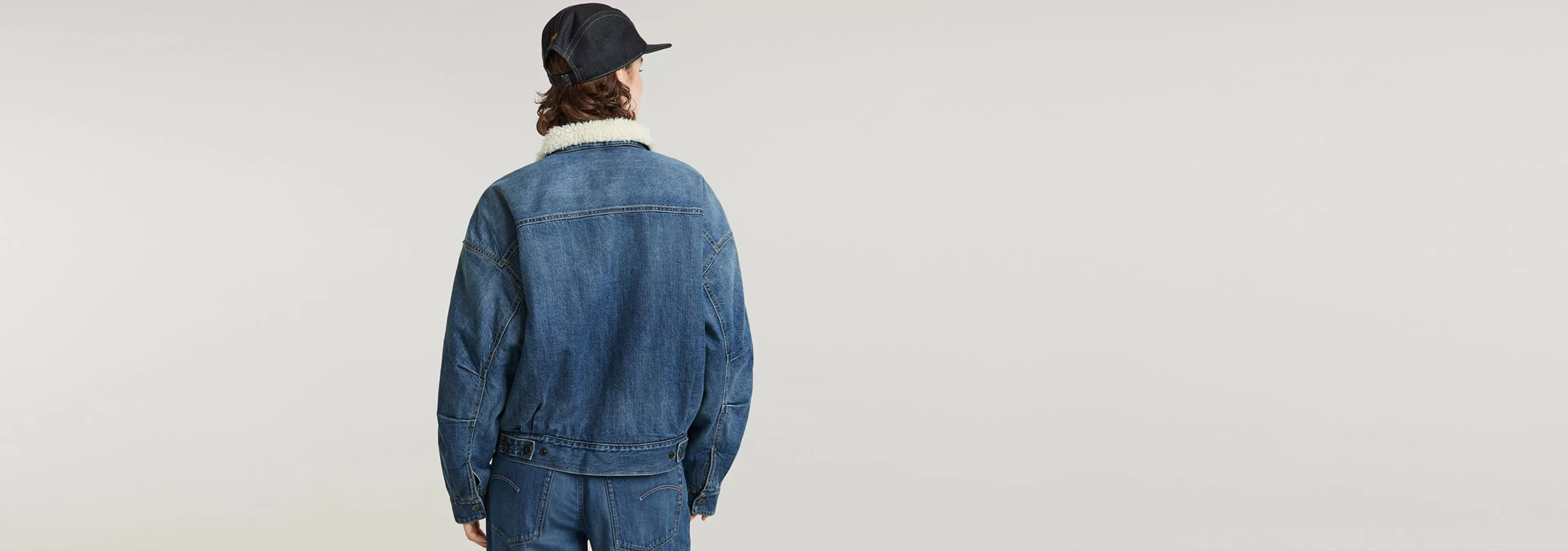New G-Star Drifter Sherpa Jack faded cliffside blue