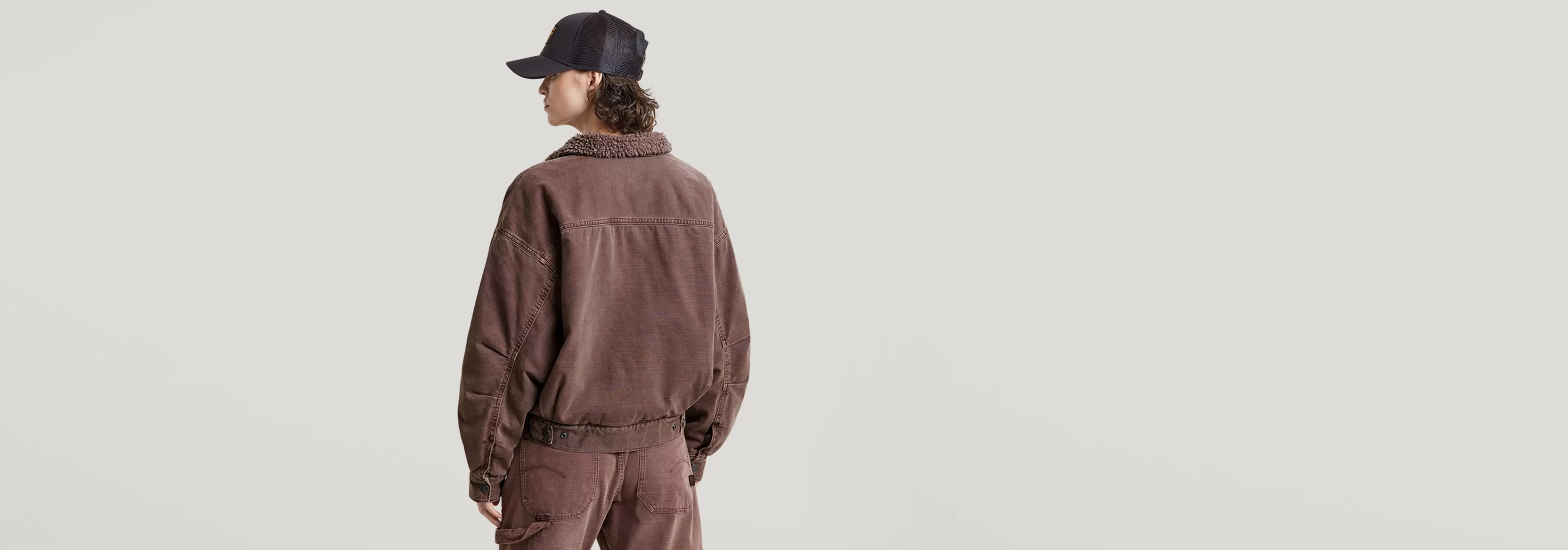 Hot G-Star Drifter Sherpa Jack faded brown stone gd