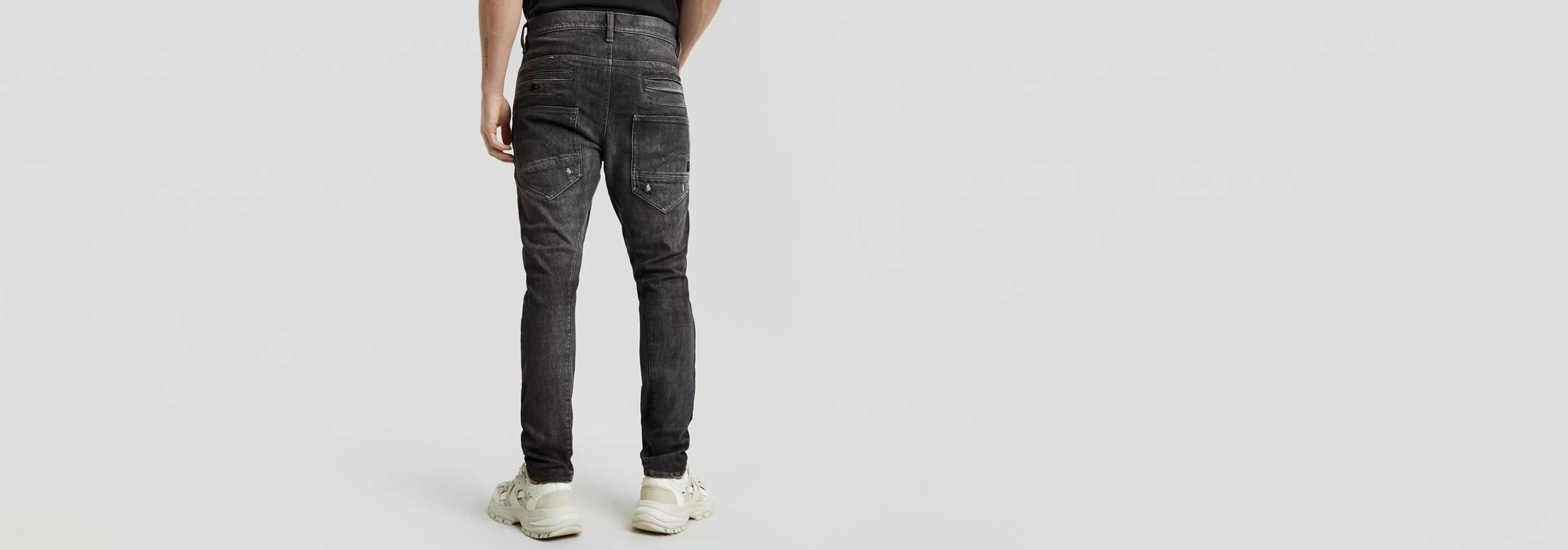 Best G-Star D-Staq 3D Slim Jeans worn in vulcanic ash restored
