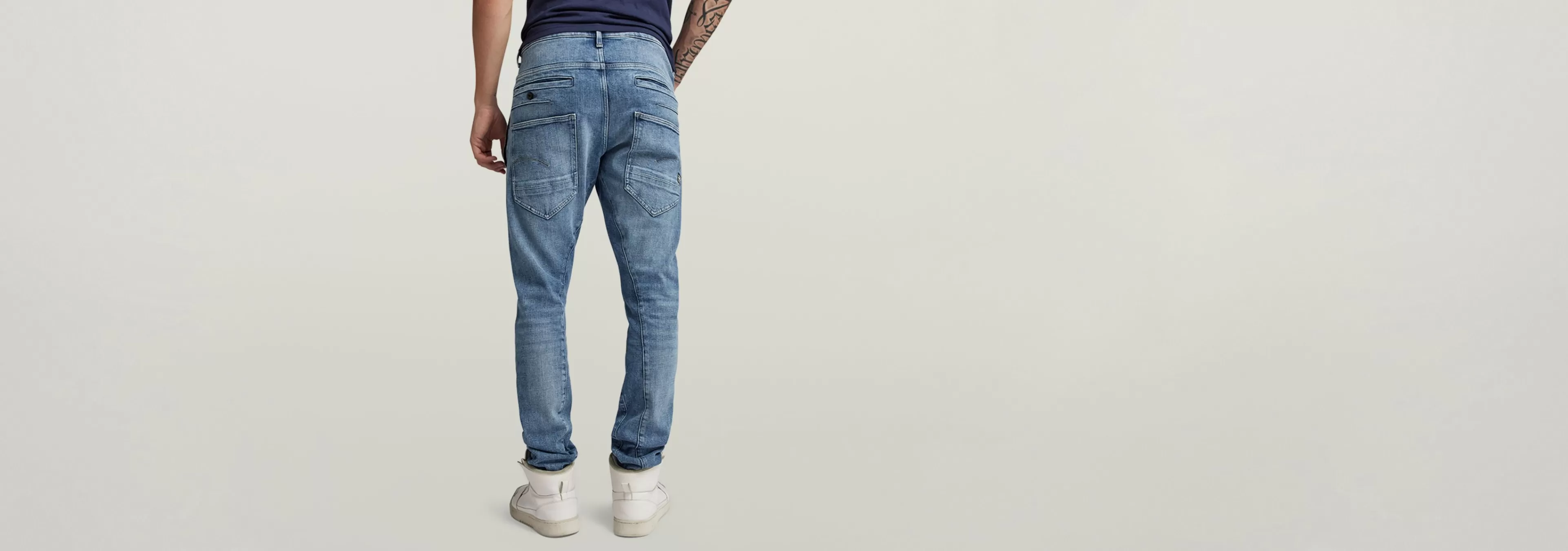 New G-Star D-Staq 3D Slim Jeans sun faded blue donau