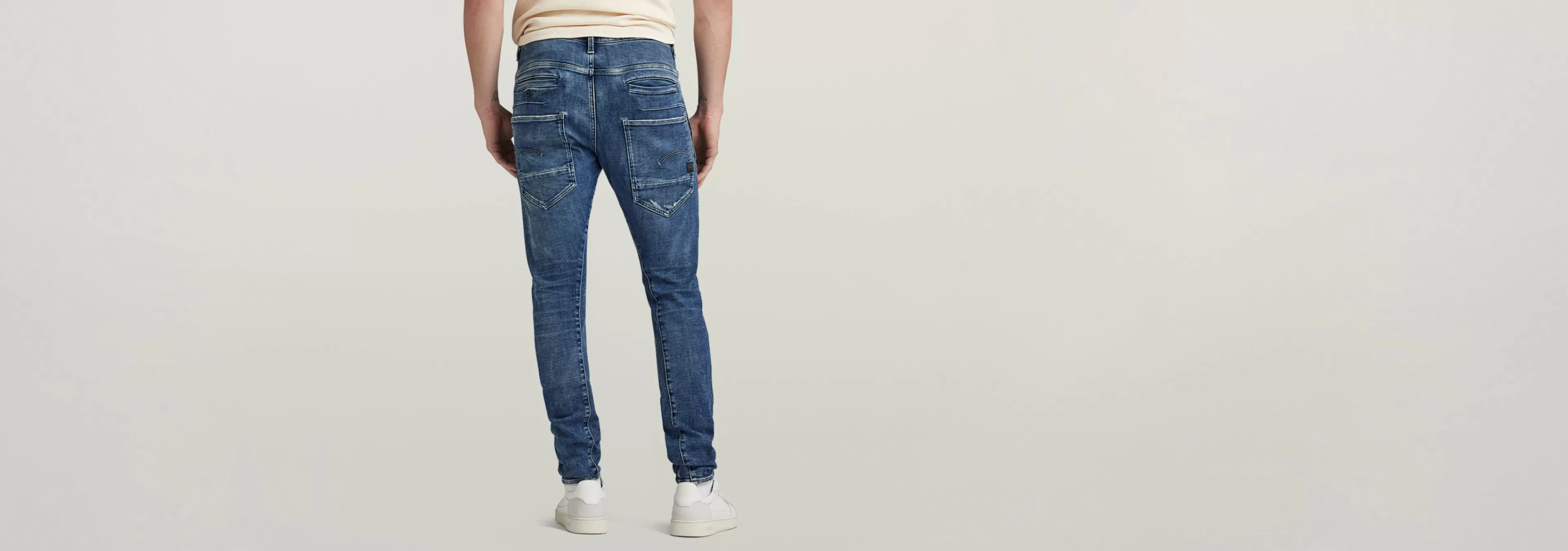 Best G-Star D-Staq 3D Slim Jeans antique faded orinoco blue destroyed