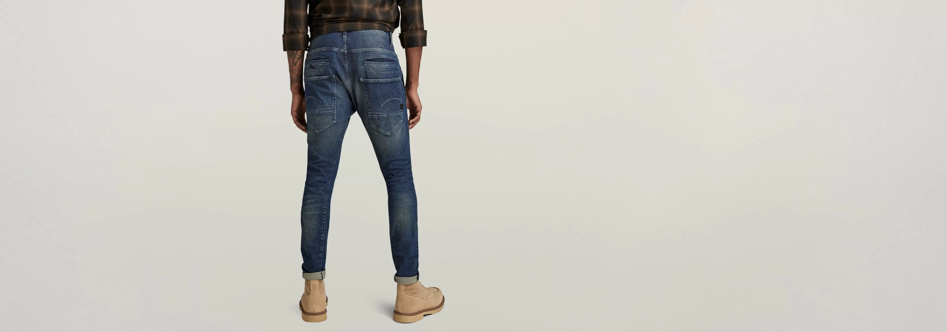 Fashion G-Star D-Staq 3D Slim Jeans antique forest blue