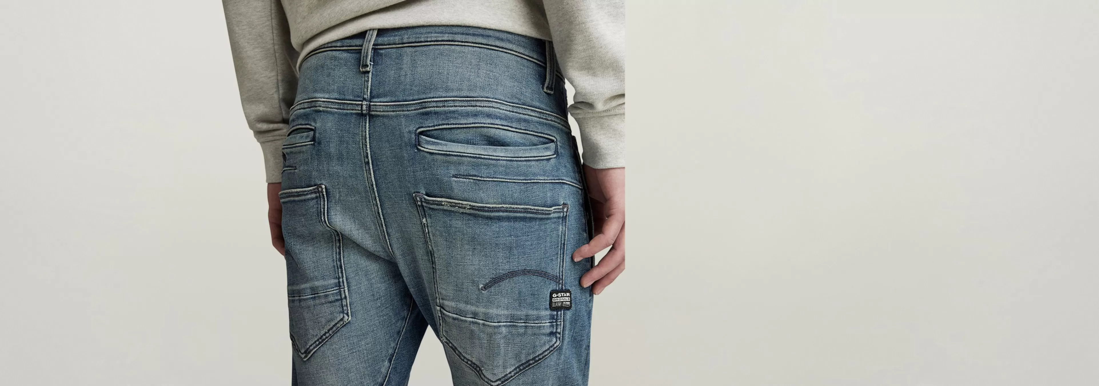 Hot G-Star D-Staq 3D Slim Jeans antique faded blue topaz restored