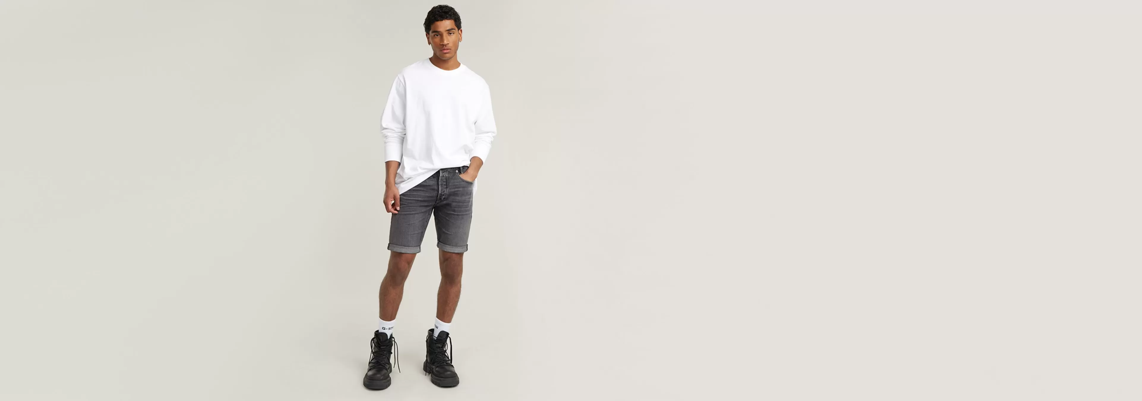 Shop G-Star D-Staq 5-Pocket Denim Short vintage skyrocket