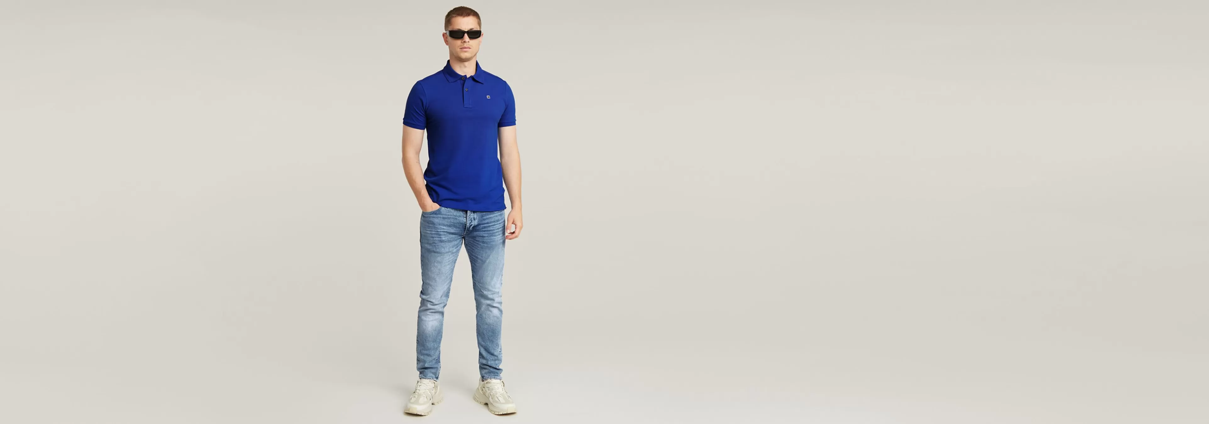 Cheap G-Star D-Staq 5-Pocket Slim Jeans sun faded air force blue