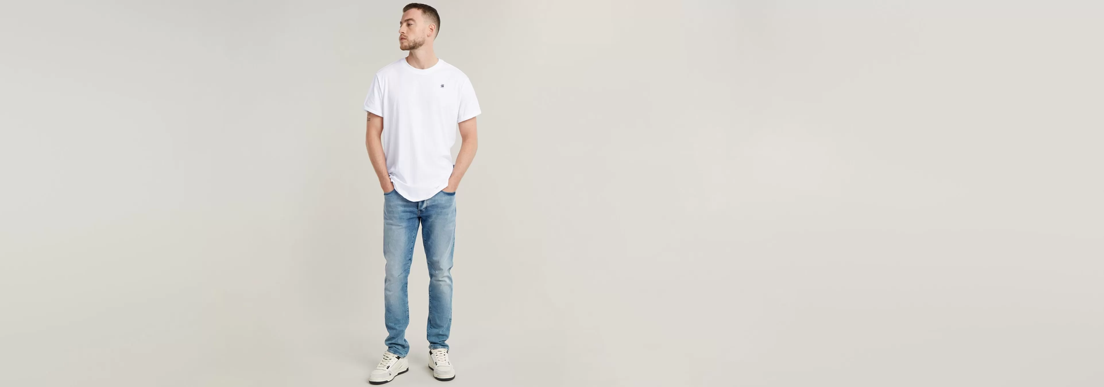 Sale G-Star D-Staq 5-Pocket Slim Jeans light aged