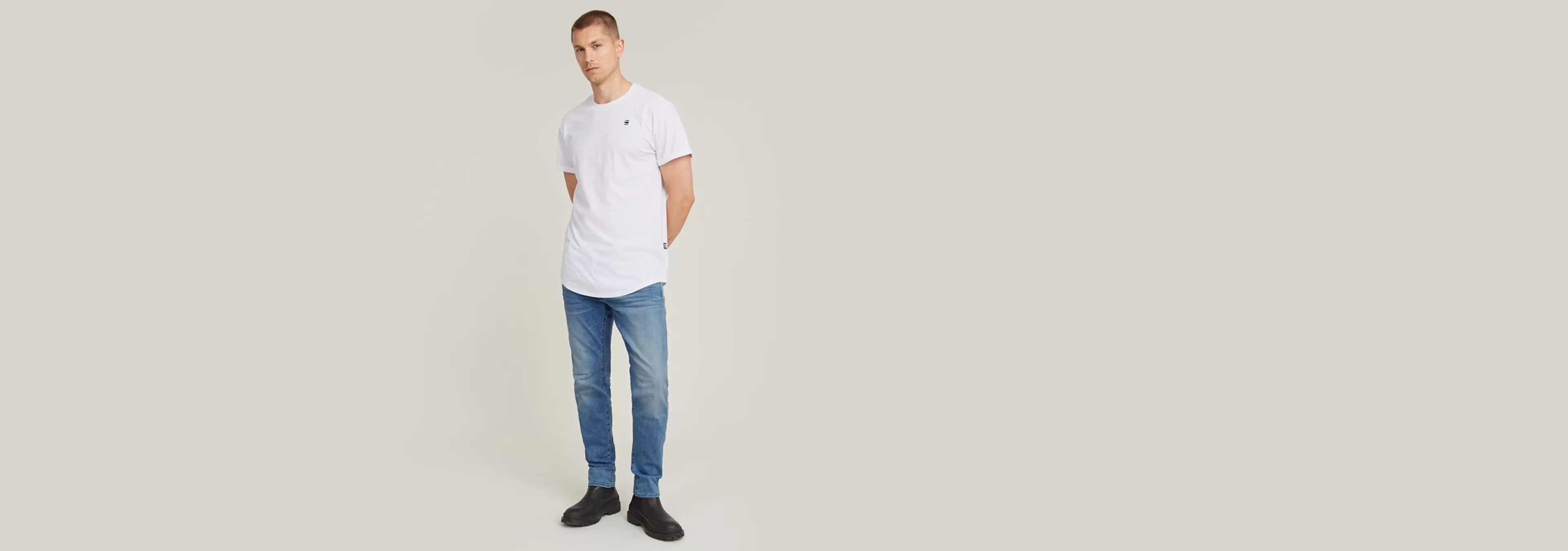 Store G-Star D-Staq 5-Pocket Slim Jeans light indigo aged
