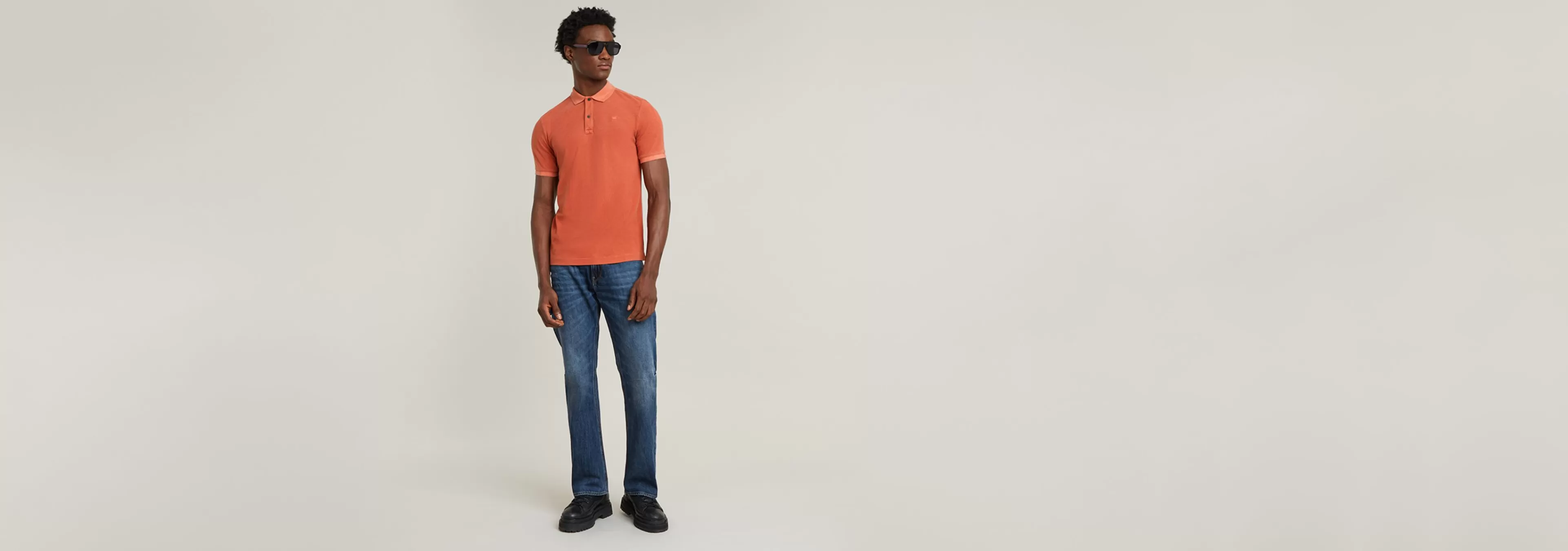 Shop G-Star Dunda Overdyed Slim Polo rusty red gd