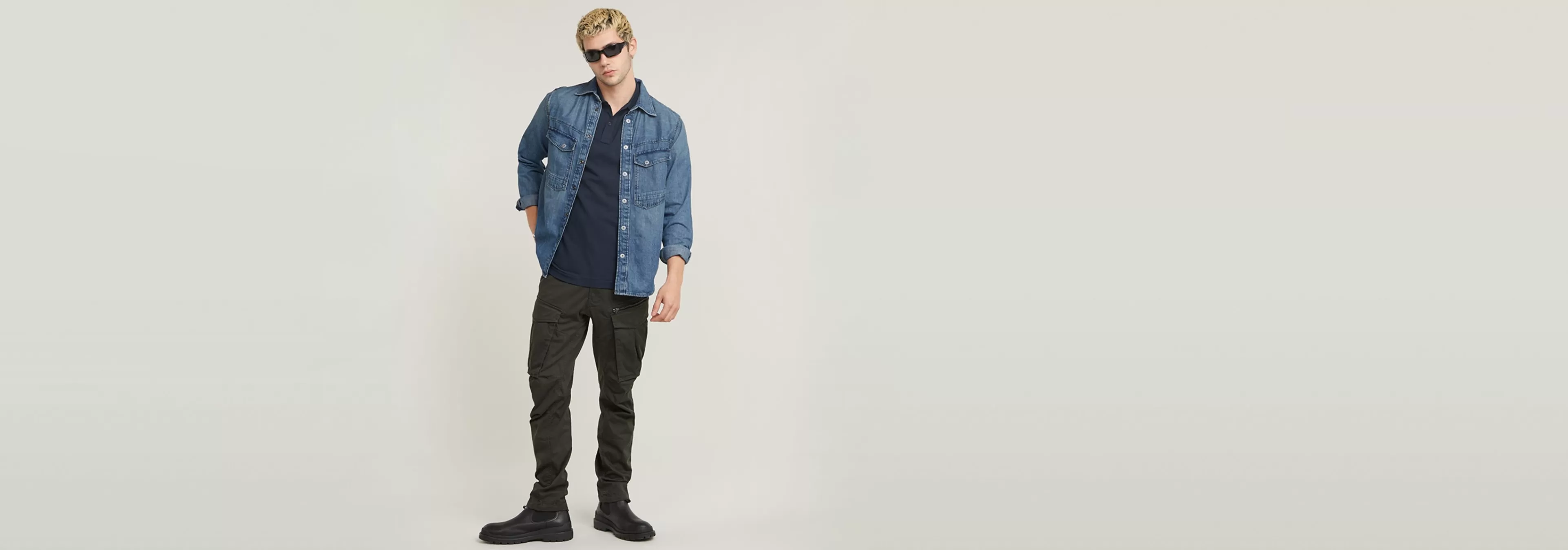 Outlet G-Star Dunda Slim Polo sartho blue