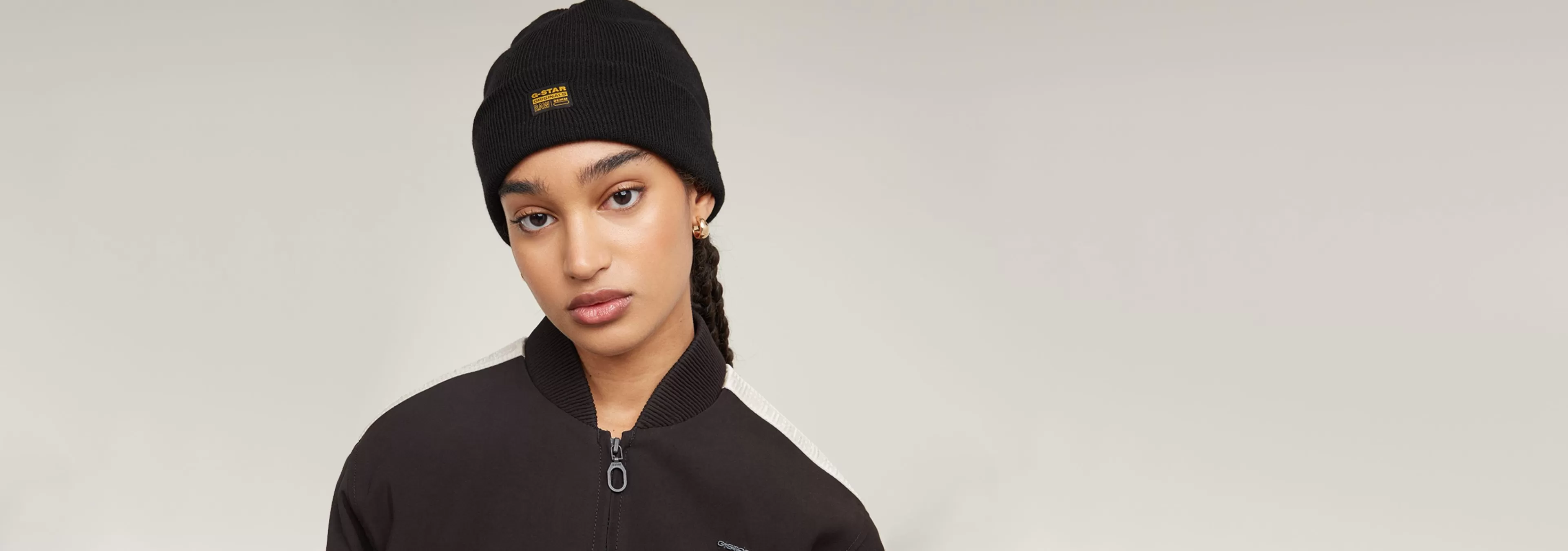 New G-Star Effo Long Beanie dark black