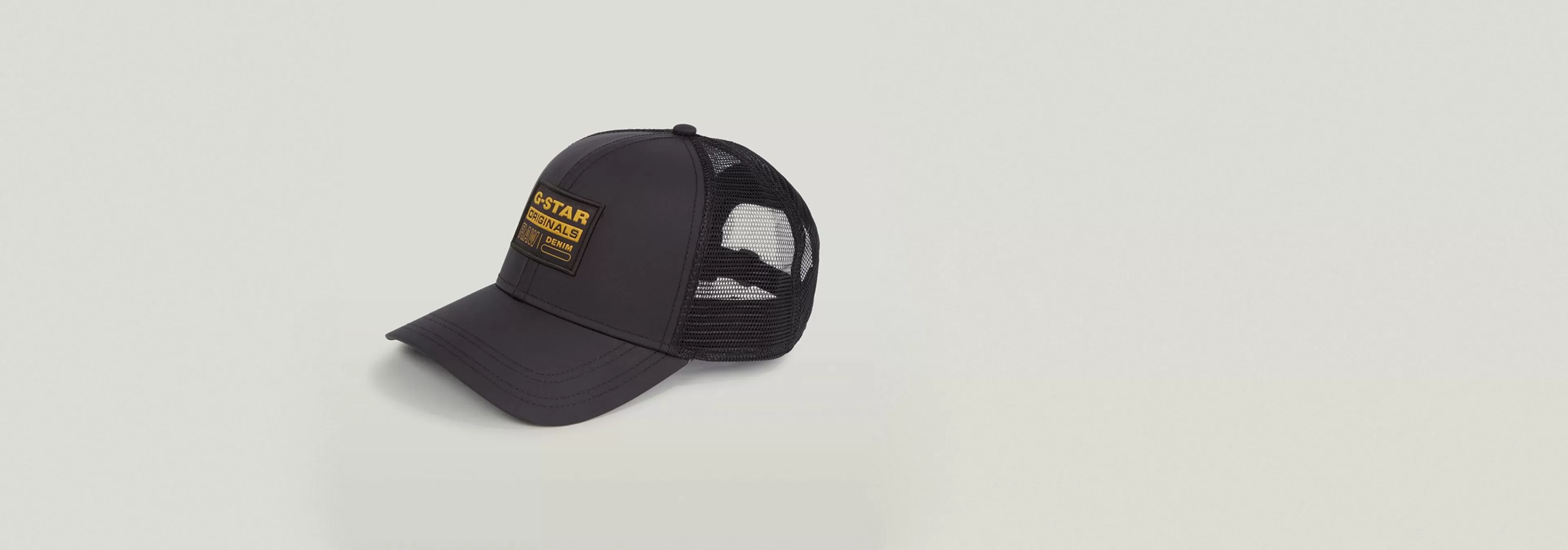 New G-Star Embro Baseball Trucker Cap dark black