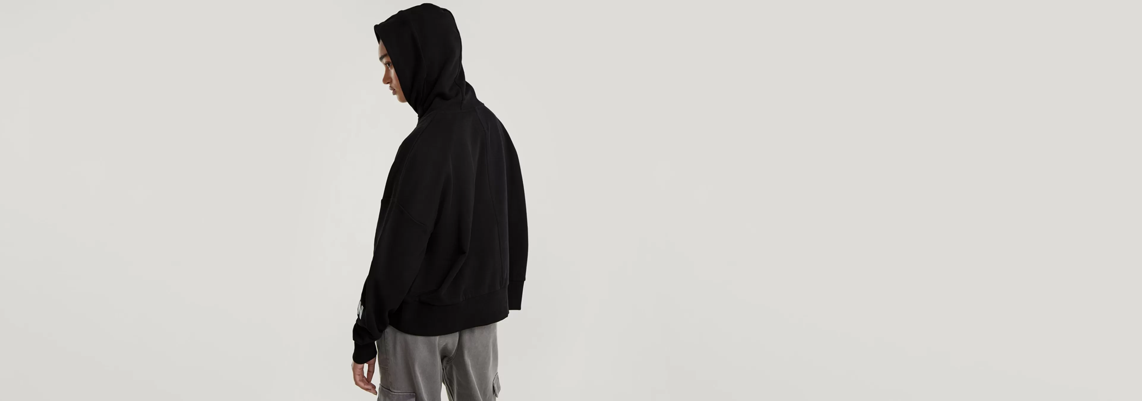 Store G-Star Embro Print Oversized Hoodie dark black