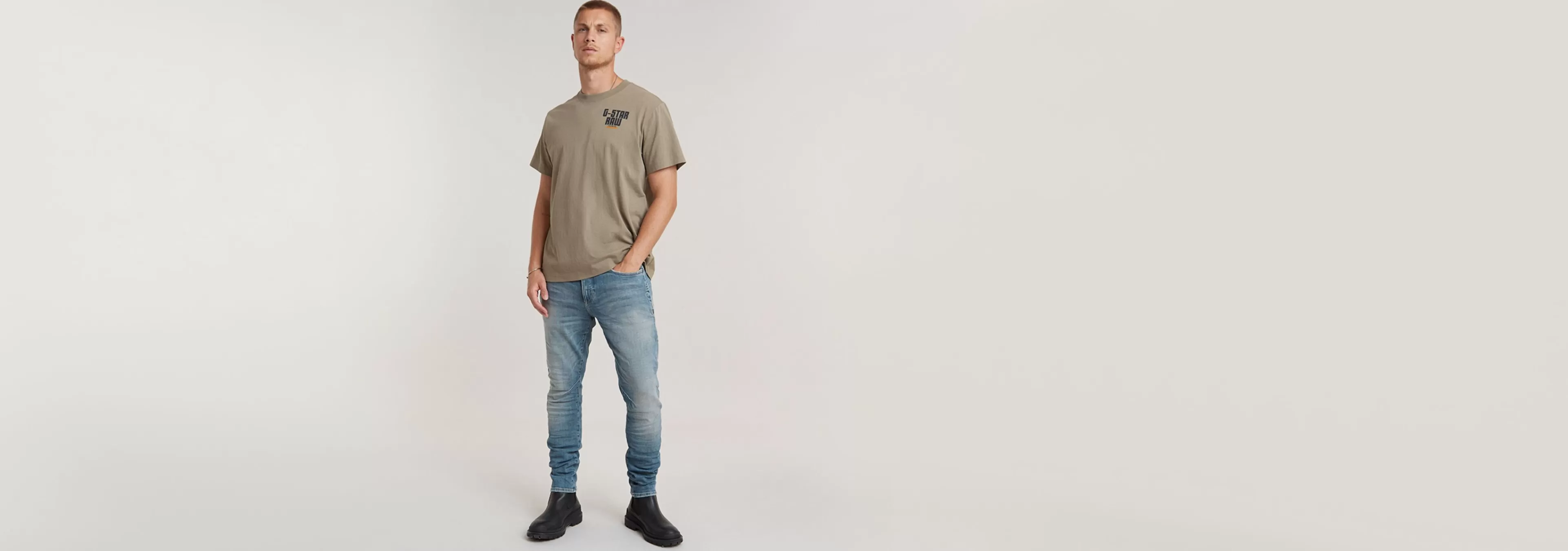 Cheap G-Star Engine Back Graphic Loose T-Shirt shamrock