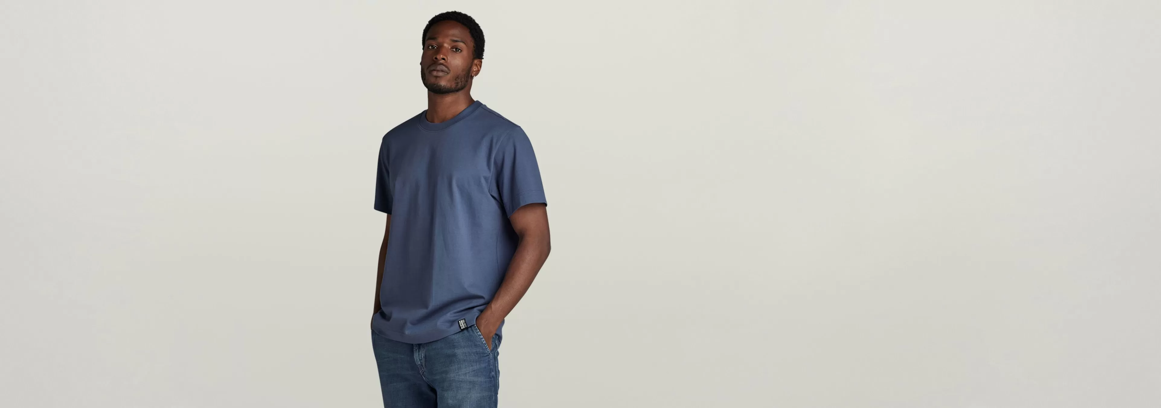 Shop G-Star Essential Loose T-Shirt vintage indigo