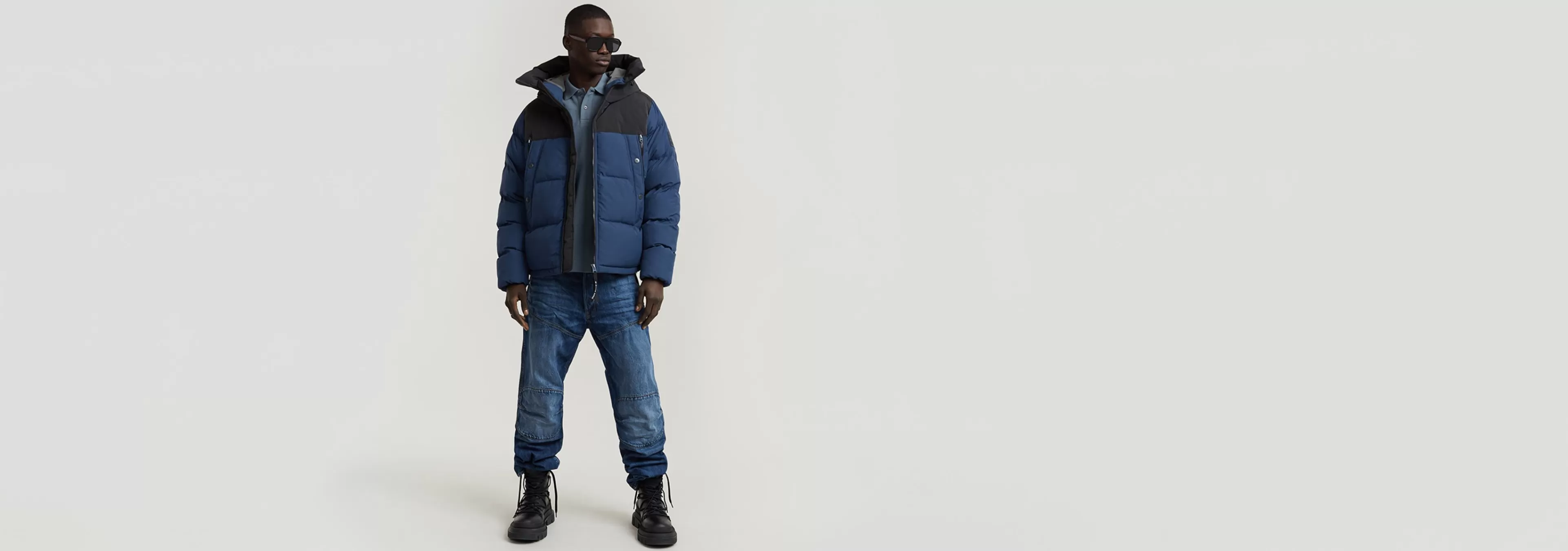 Best Sale G-Star Expedition Puffer dk sea blue