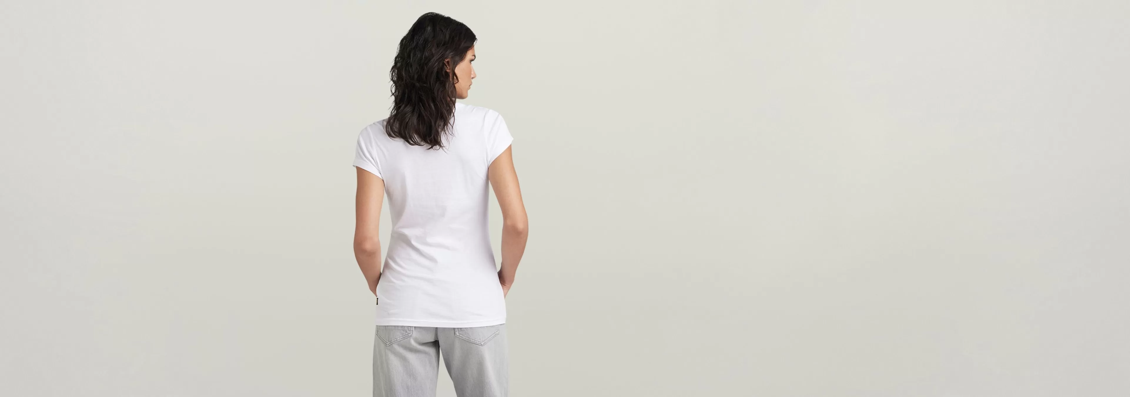 Best G-Star Eyben Slim V-Hals Top white