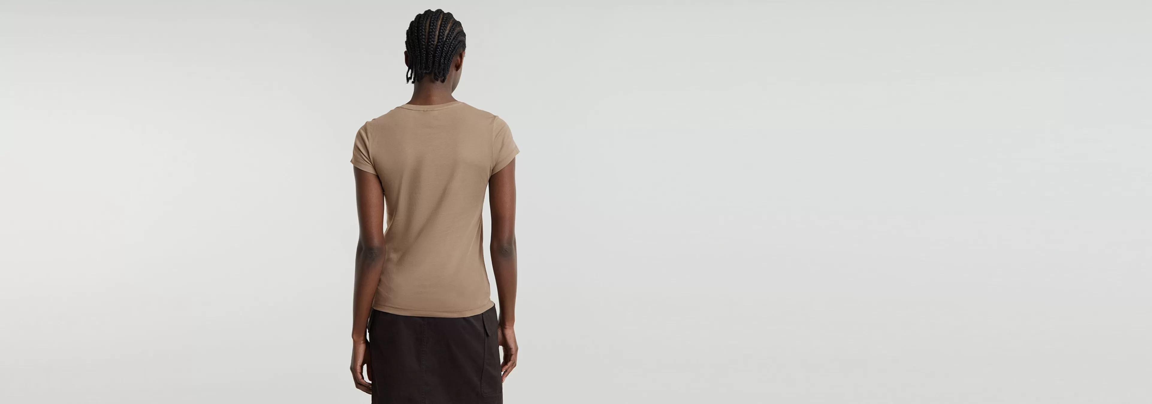 New G-Star Eyben Slim V-Neck Top 2.0 brindle