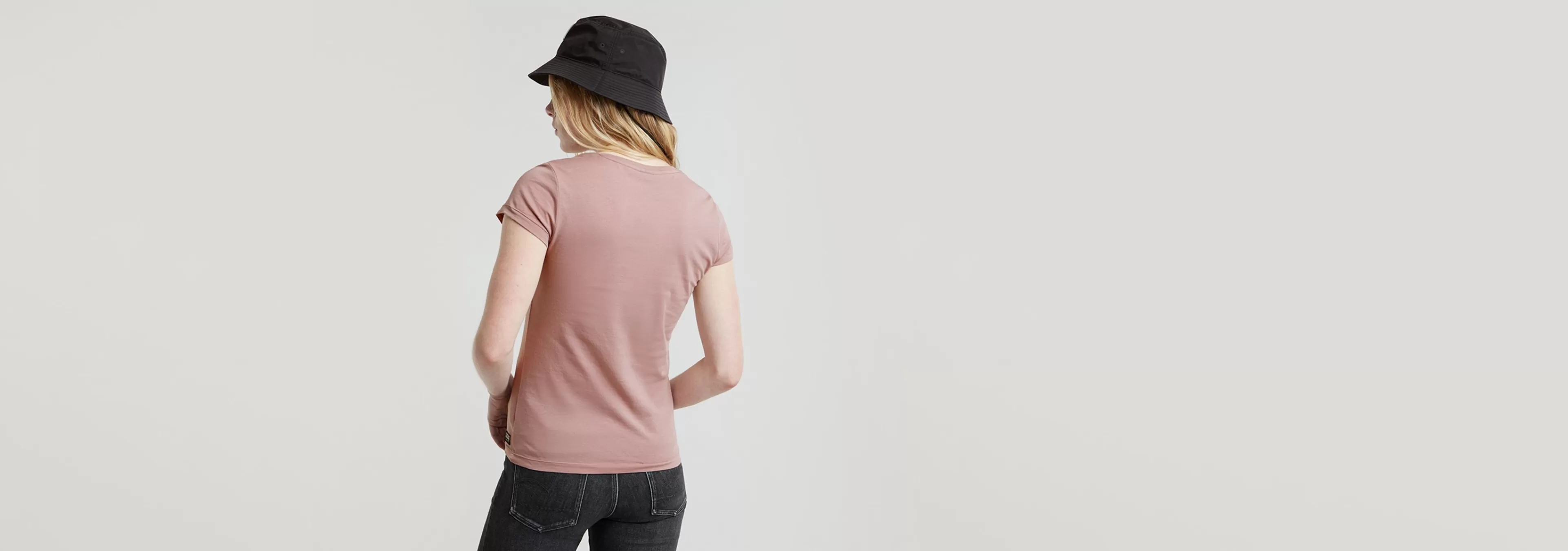 Sale G-Star Eyben Slim V-Neck Top 2.0 Light Berry Mist