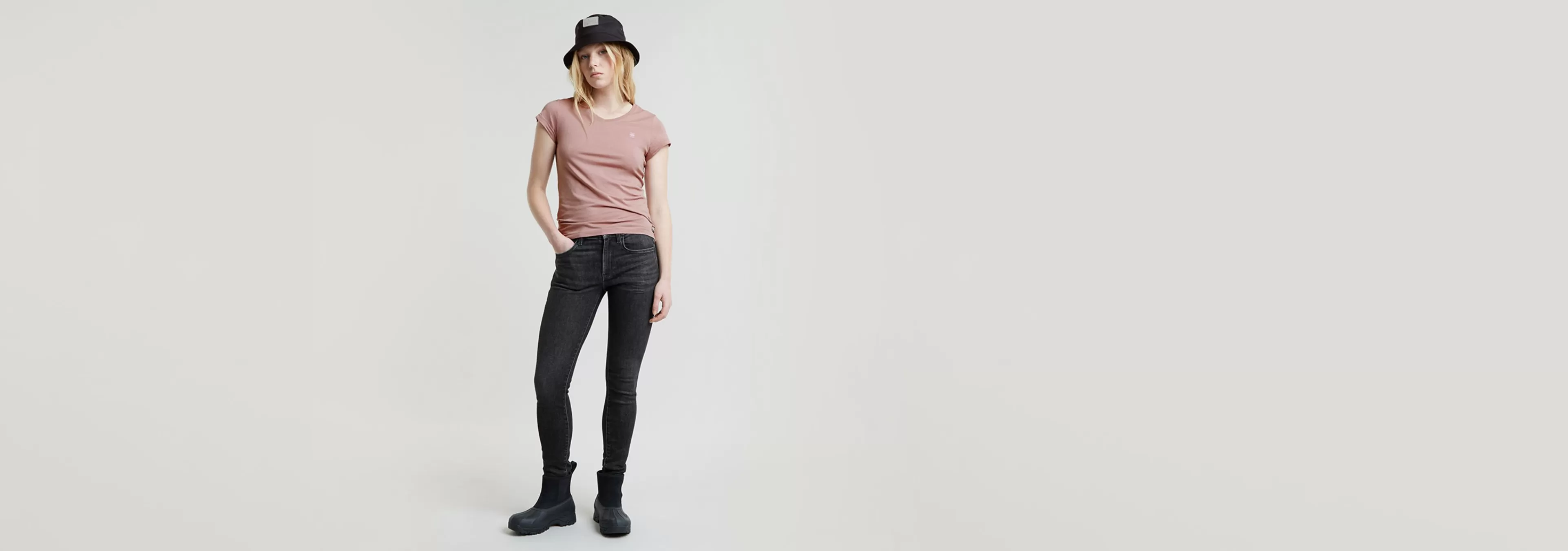 Sale G-Star Eyben Slim V-Neck Top 2.0 Light Berry Mist