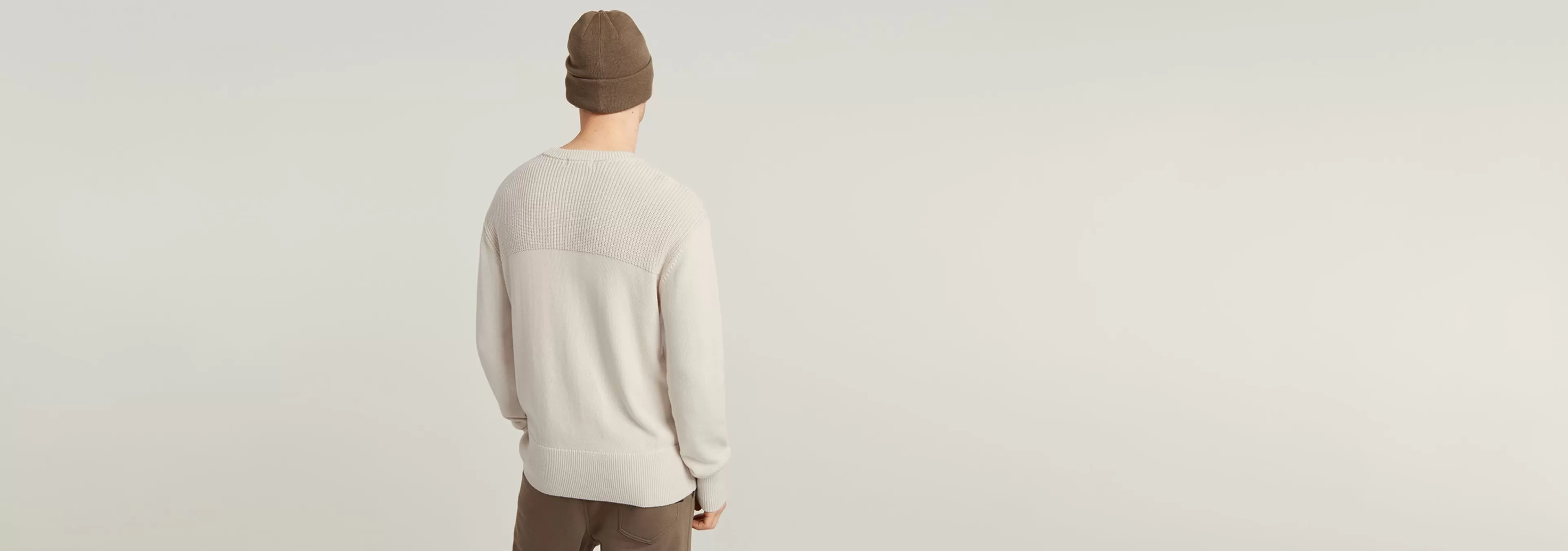 New G-Star Fisherman Gebreide Sweater whitebait