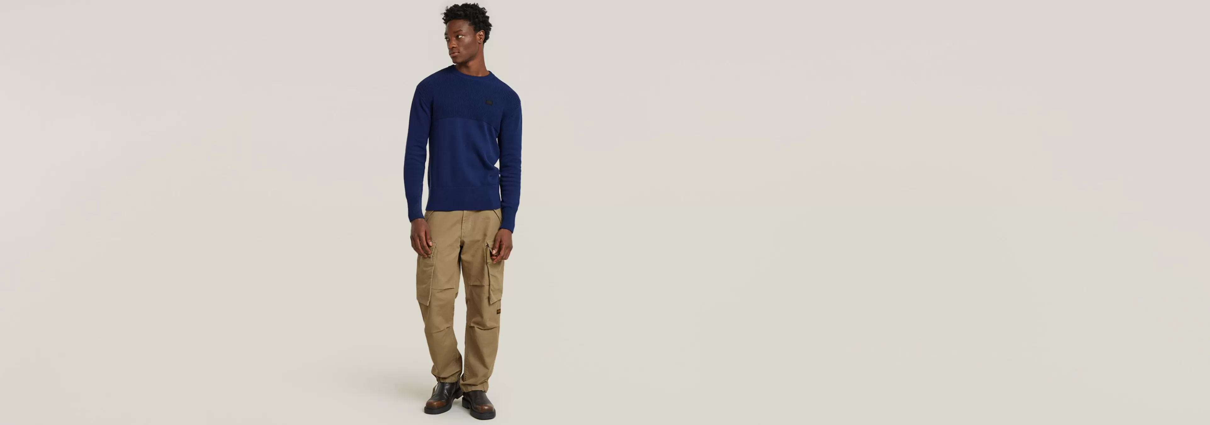 Fashion G-Star Fisherman Gebreide Sweater imperial blue