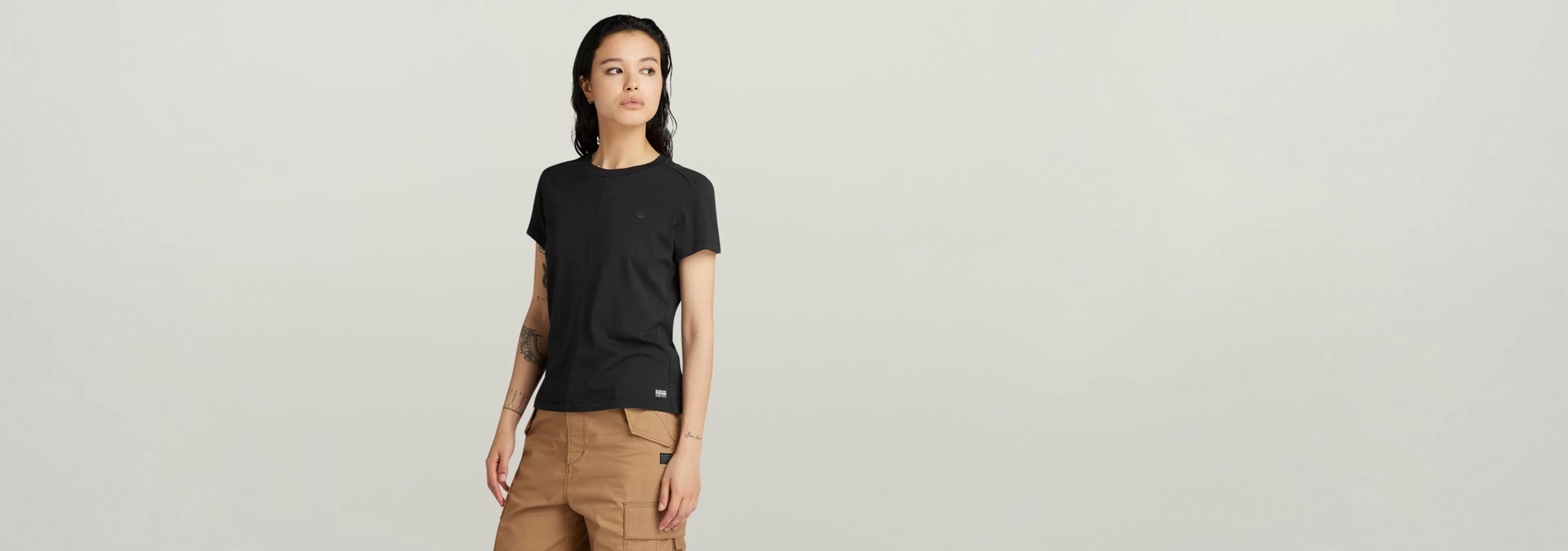 Store G-Star Front Seam Top dark black