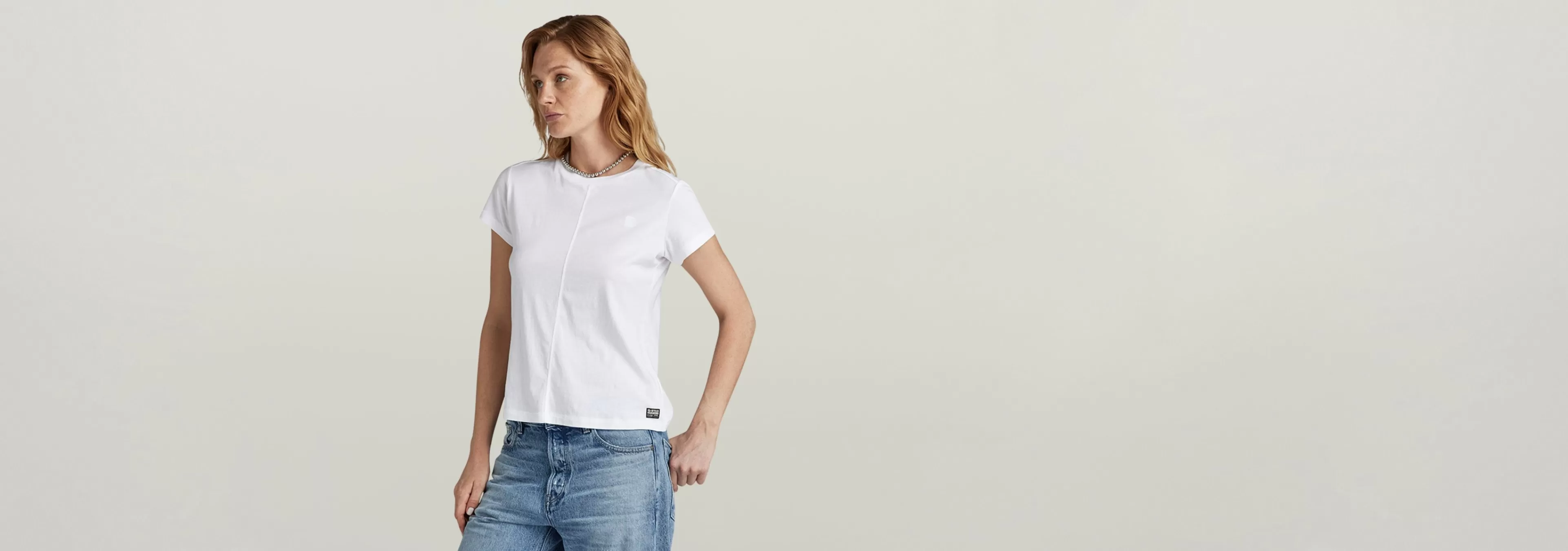 Shop G-Star Front Seam Top white